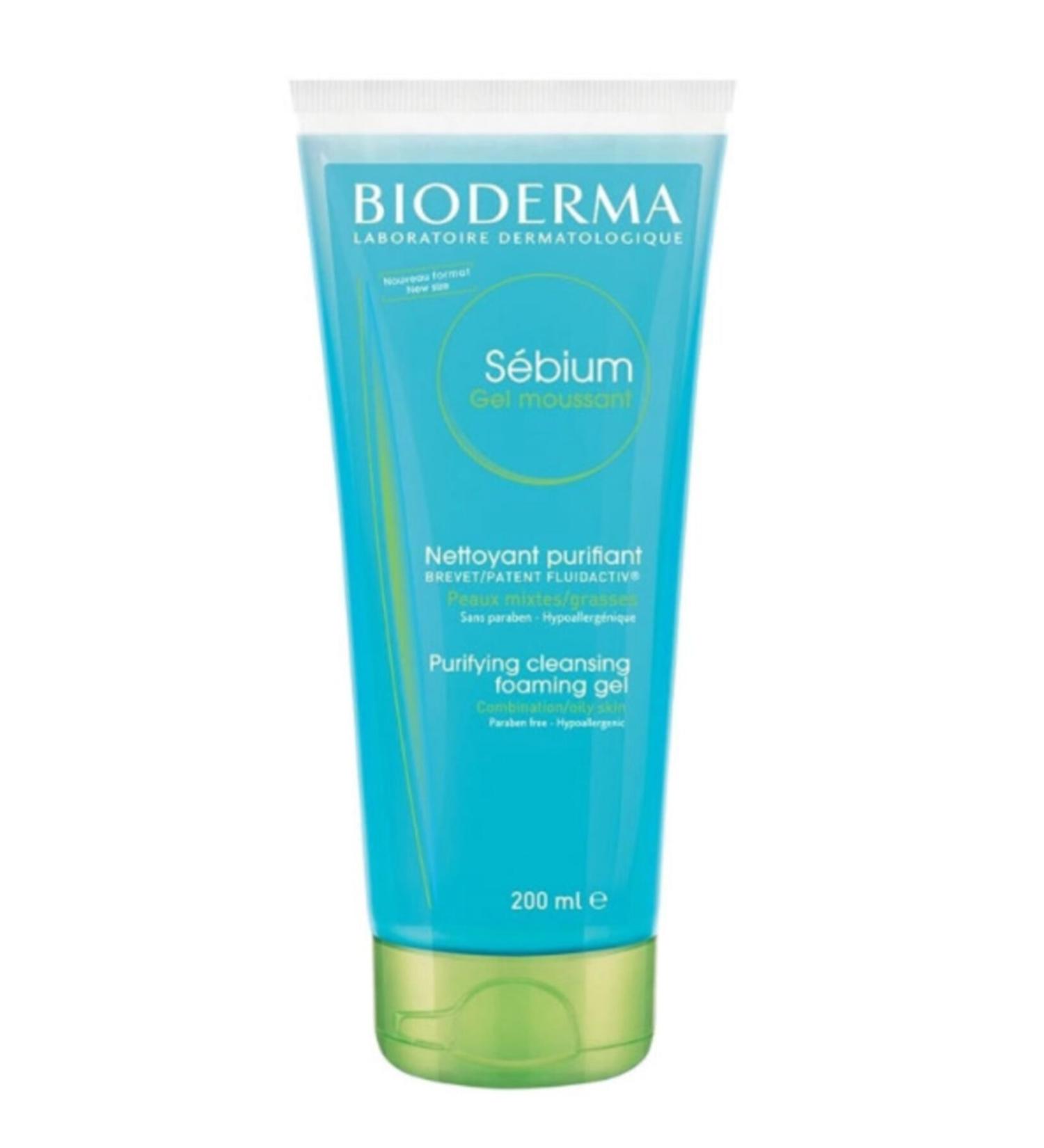 Bioderma Sebium Foaming Gel Tube 200ml | Facial Cleansing Gel