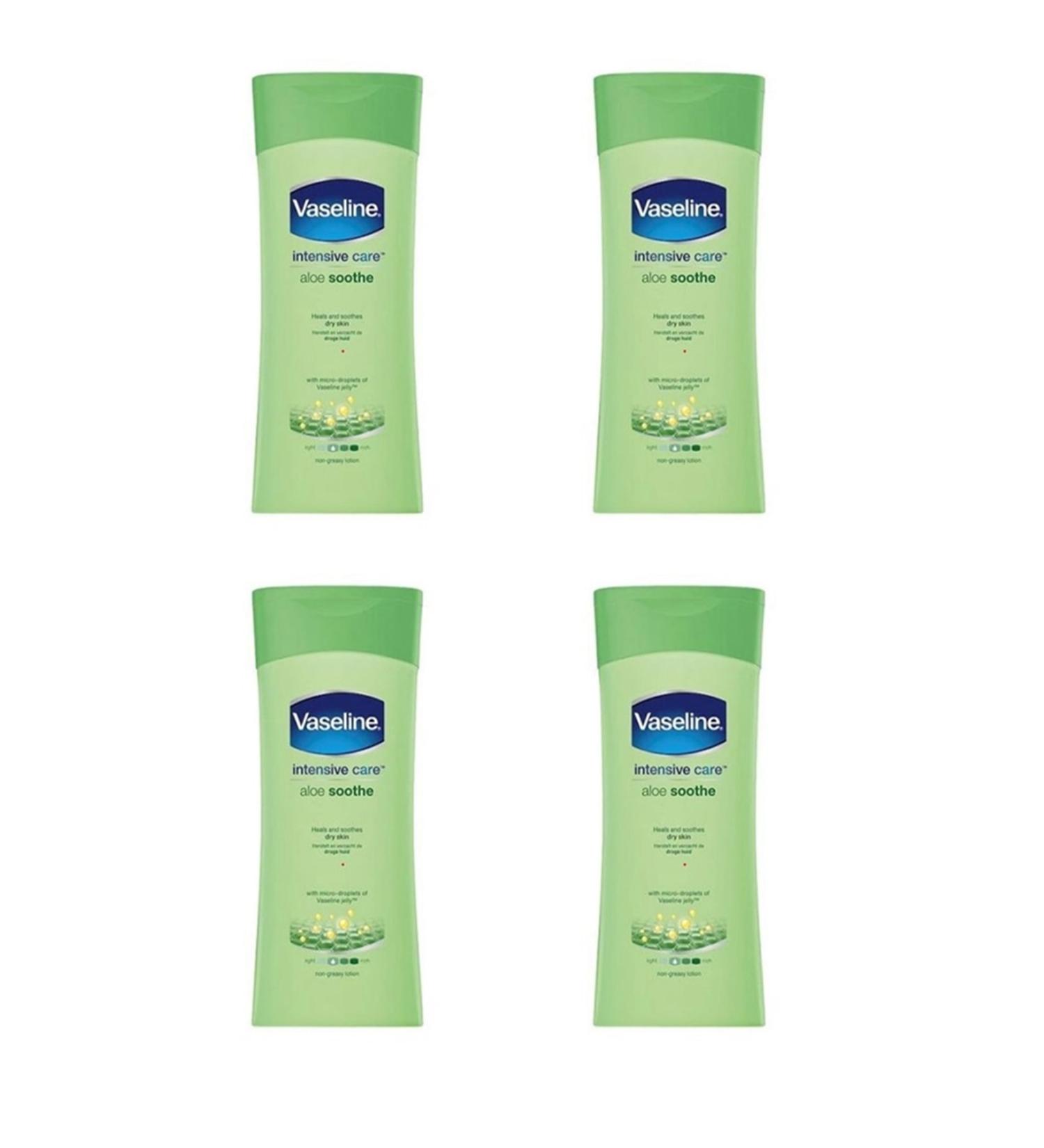 Vaseline Aloe Vera Fresh Body Lotion 200 Ml X4 Pieces