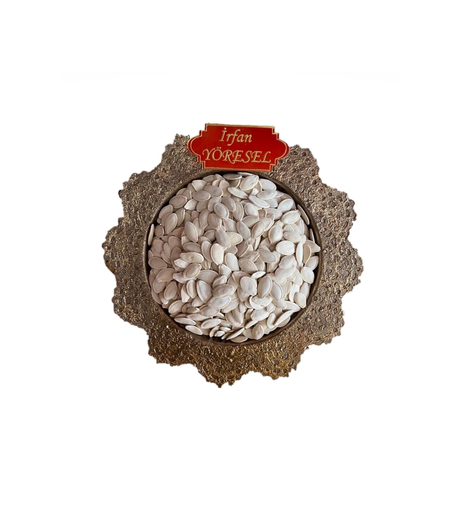Irfan Local Pumpkin Seeds Nev ehir Lightly Salted Roasted White Large Size 500 gr