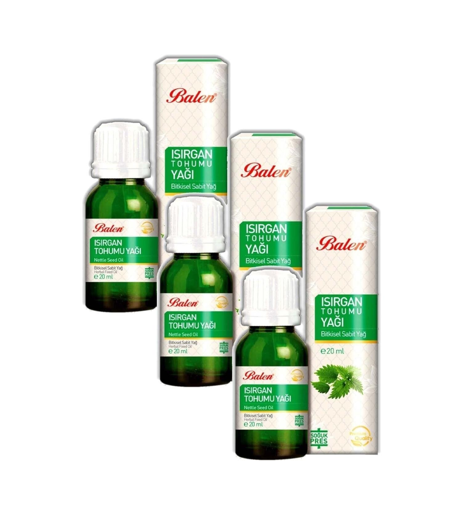 Balen Nettle Seed Oil 20ml *3 Cold Press Gimdes Certified