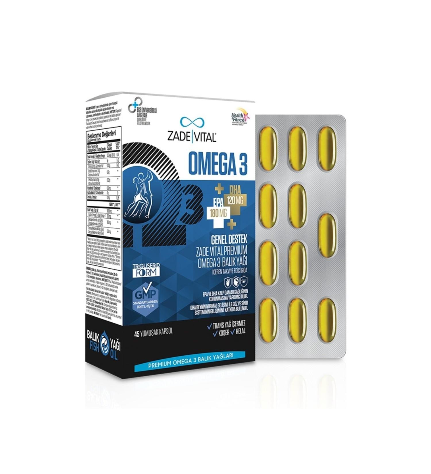ZADEV TA Omega 3 Fish Oil 45 Capsules