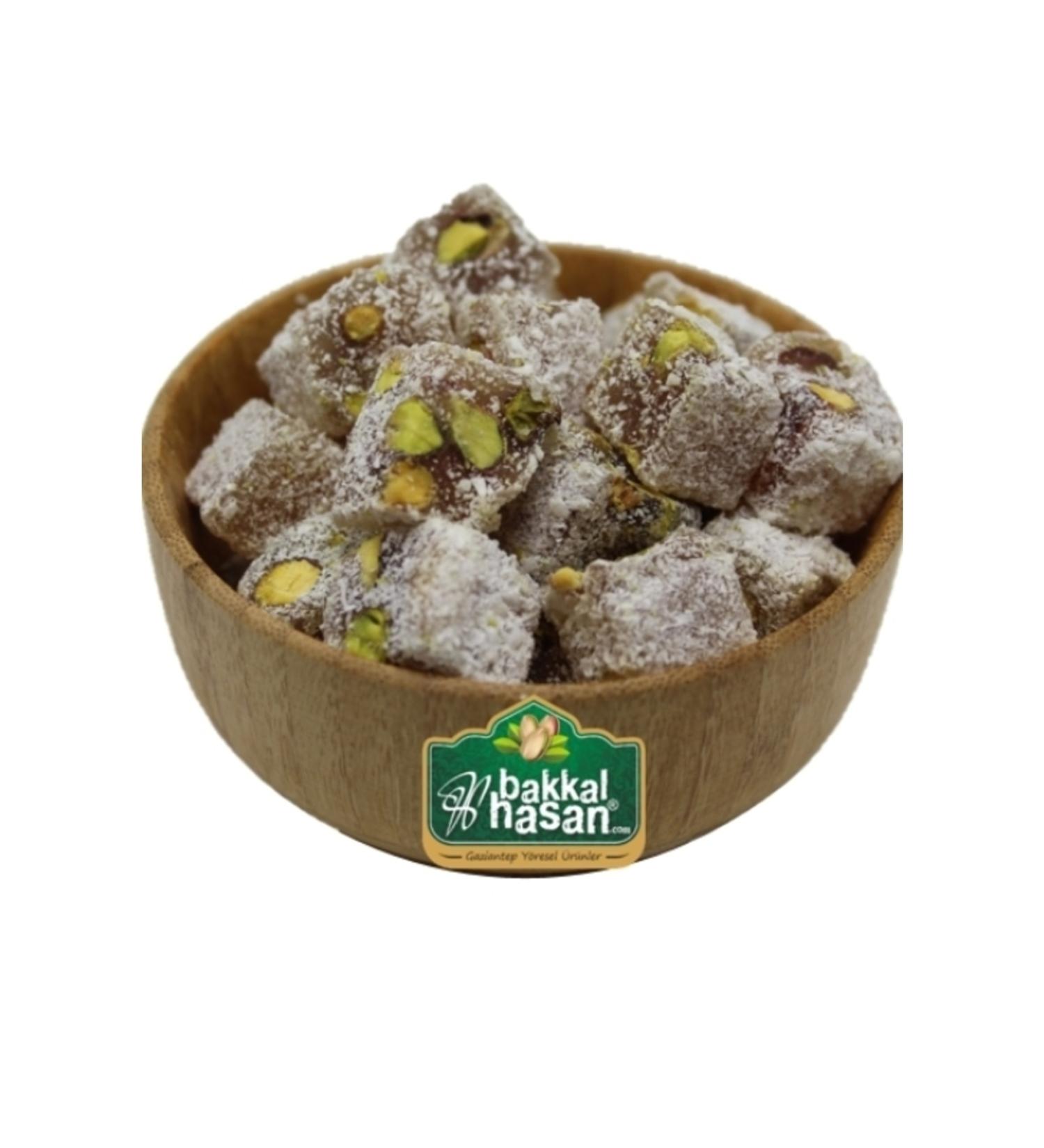 Bakkal Hasan Turkish Delight with Double Roasted Pistachios - 500 Gr