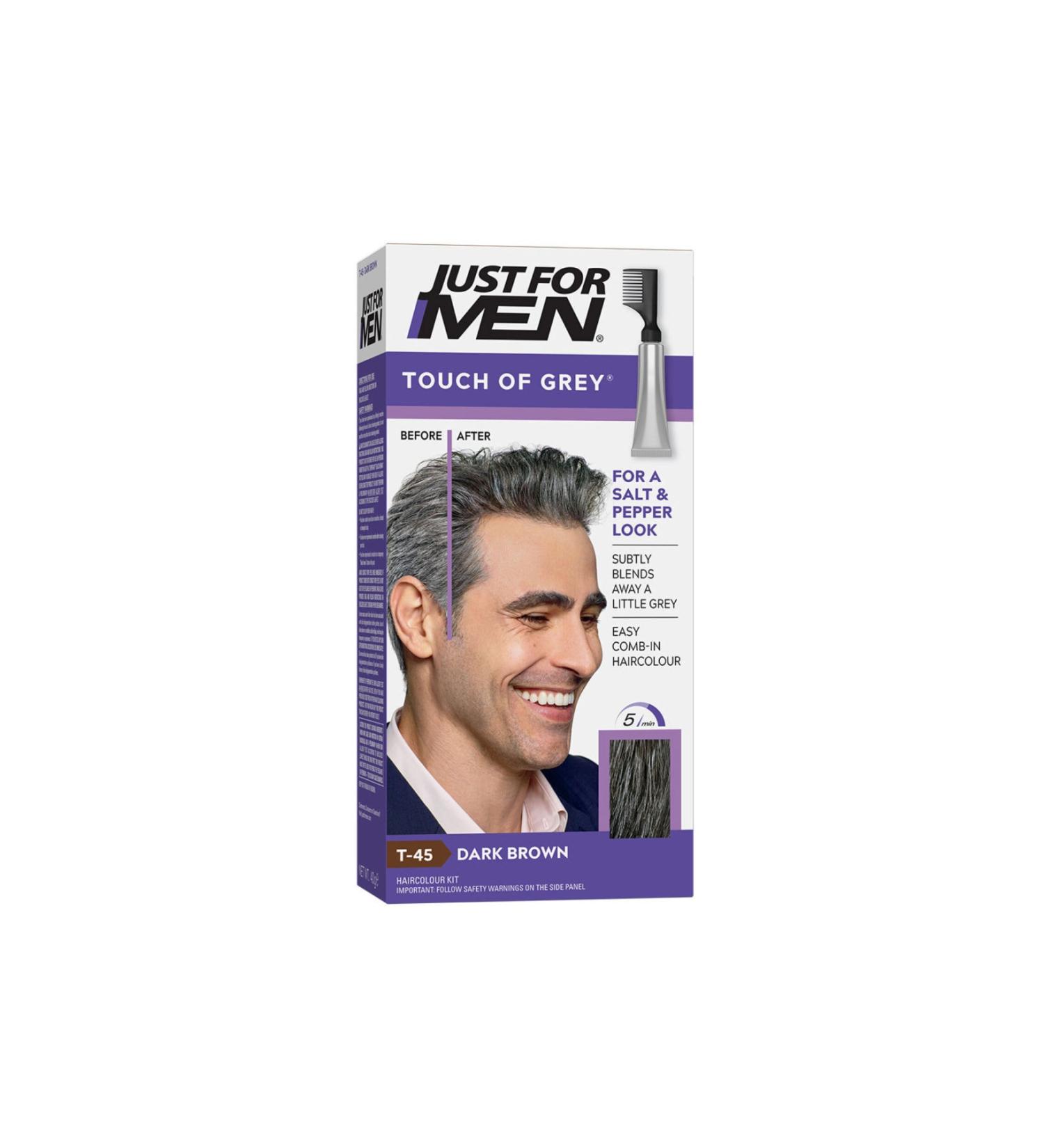 Just For Men Touch Of Grey Hair Dye Dark Brown T-45 Onrness Cosmetic - Buy Online on GoSupps.com