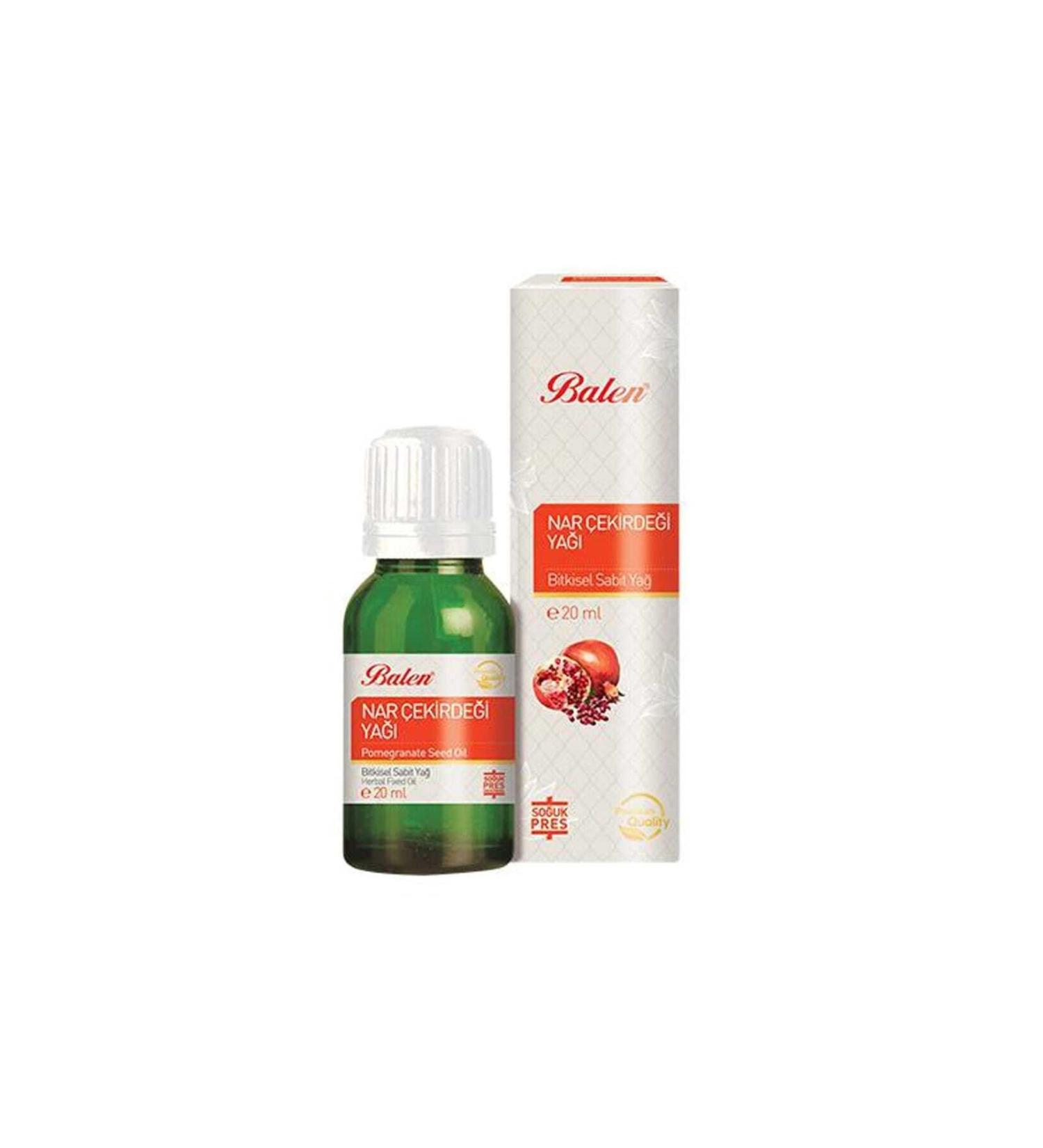 Balen Pomegranate Seed Oil 20ml Cold Press Gimdes Certified