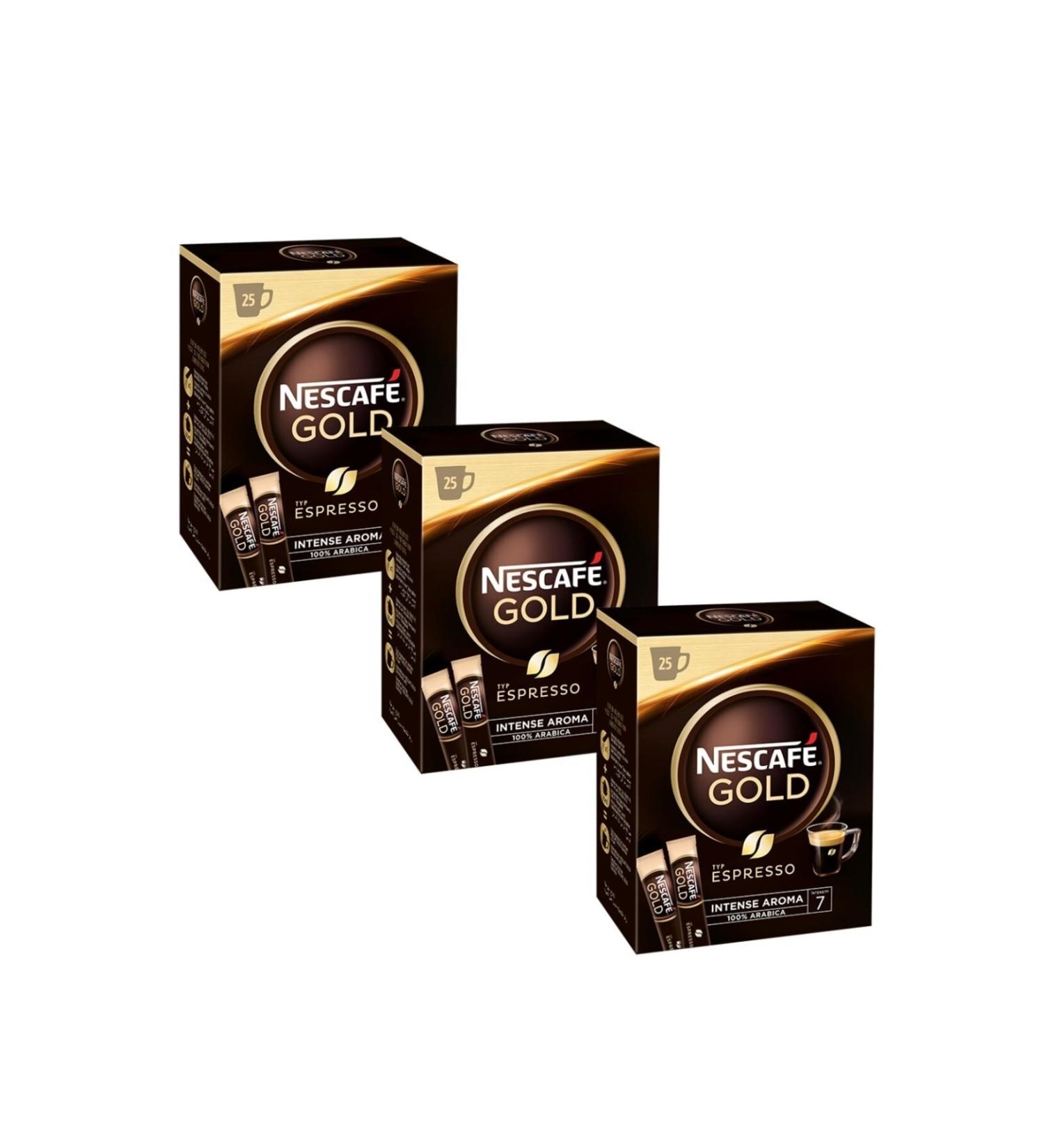 Nescafe Gold Espresso 2 Gr 25 Pack x 3 Boxes