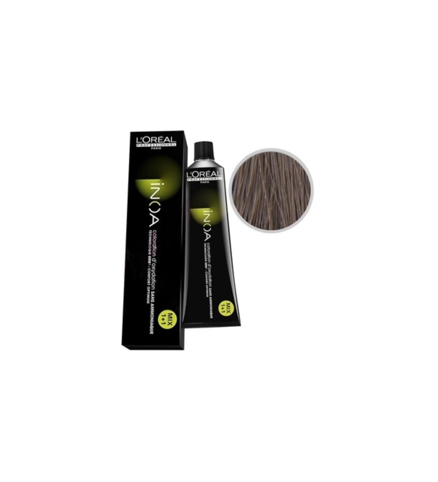 INOA - 6.0 Intense Dark Blonde Hair Dye 2x60 120 Ml (2 Pieces)