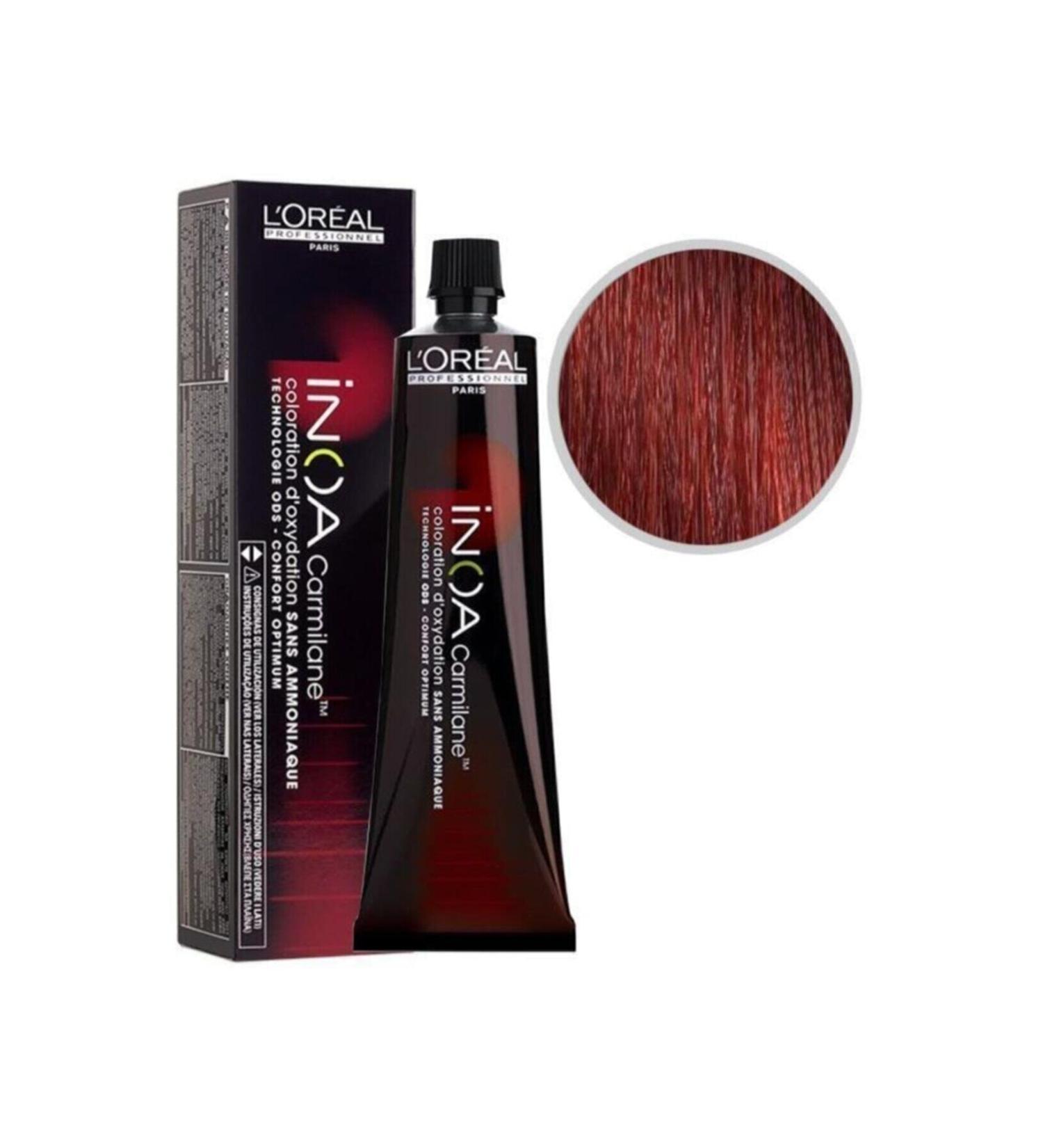 INOA Vegan Hair Dye C6.66 Dark Blonde Intense Red 3474630634909 Oxidant Free AlyaOnline