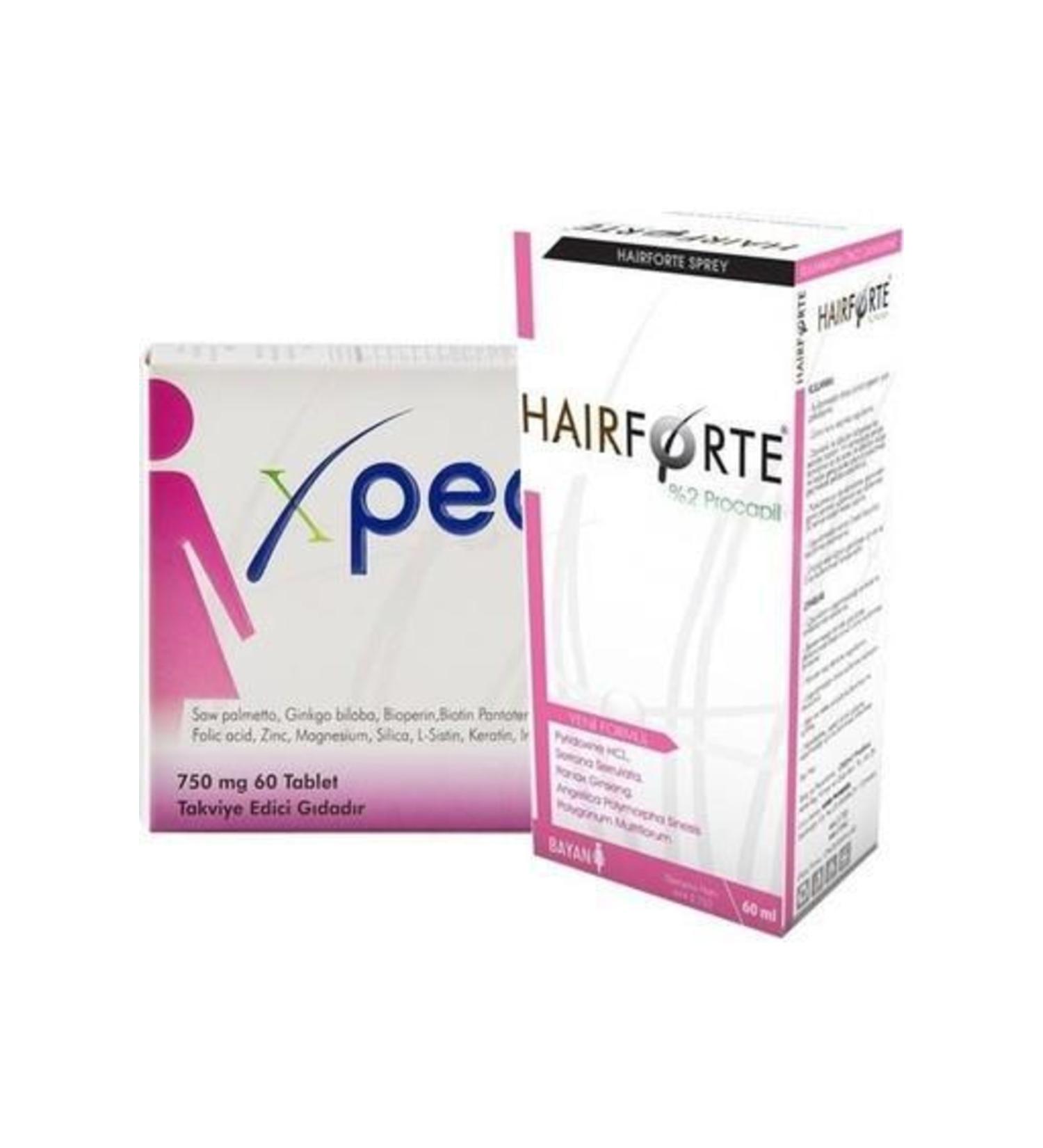 Hairforte Spray Women 60 Ml +xpecia Women 60 Tablets Hair Care Package - Buy Online on GoSupps.com