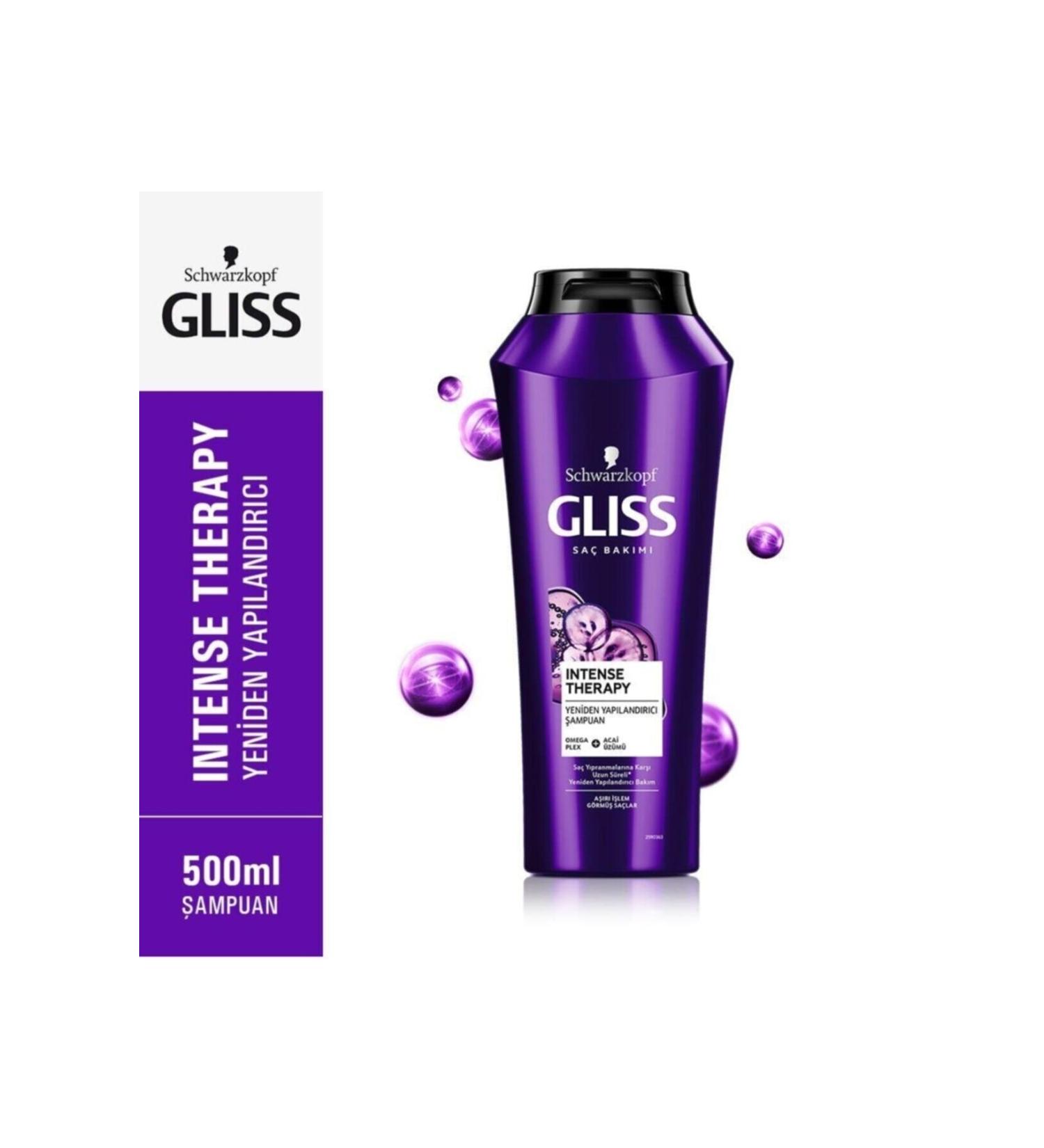 Gliss Schwarzkopf Intense Therapy Hair Care Shampoo for Damaged Hair 500 Ml - Buy Online on GoSupps.com