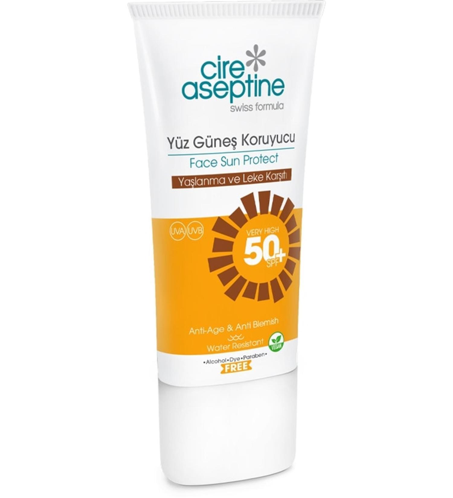Cire Aseptine Face Sunscreen Anti-Aging and Anti-Spot 50 Spf 50 Ml