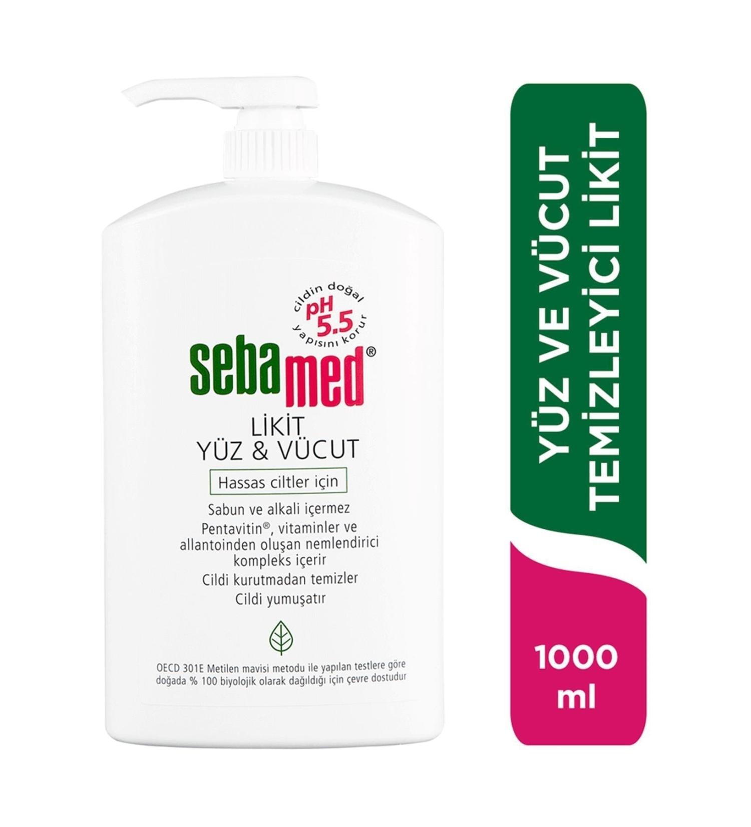 Sebamed Face and Body Cleanser Liquid 1000 Ml - Buy Online on GoSupps.com