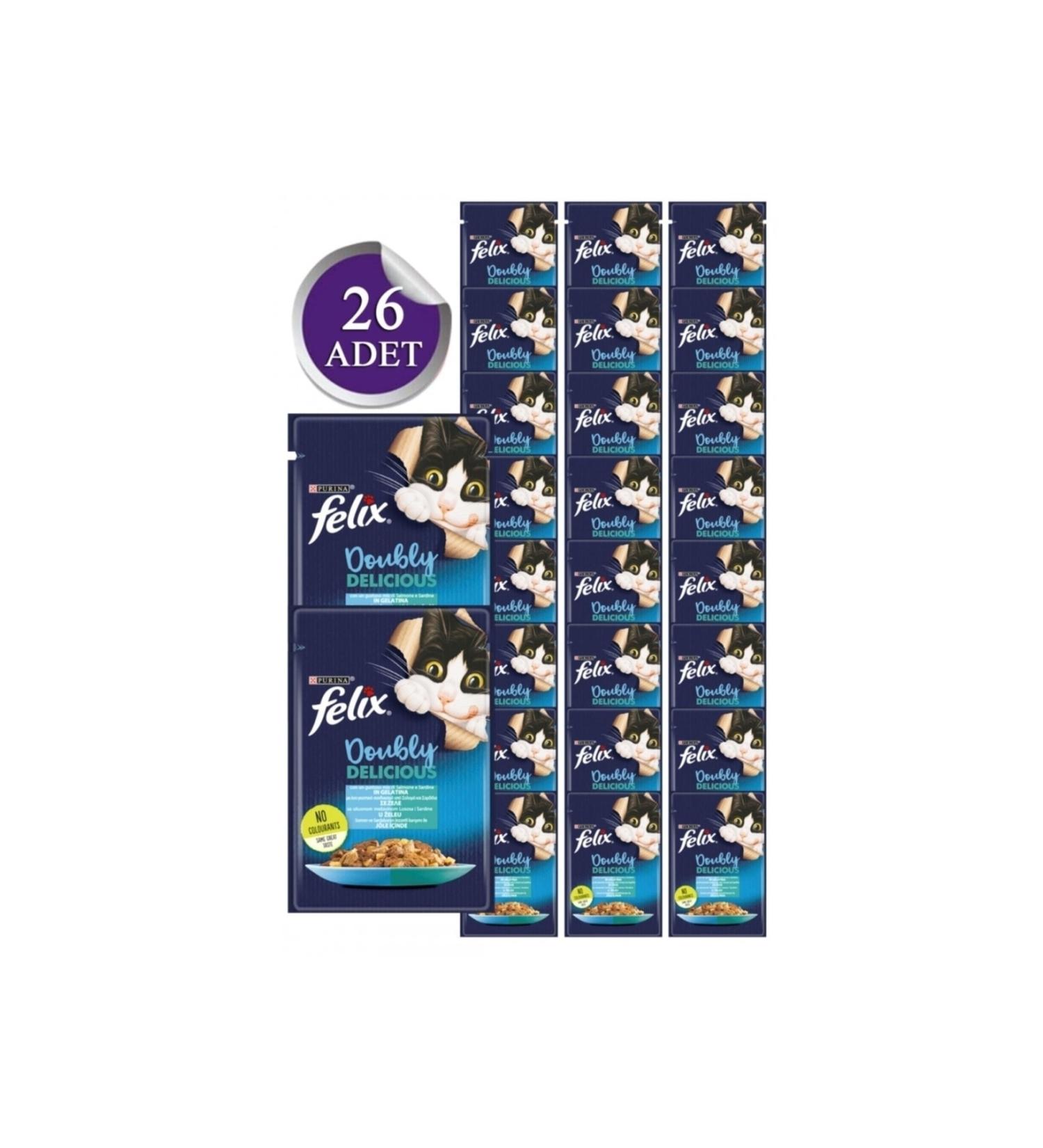 FELIX Double Flavor Salmon & Sardine 26 X 85 Gr. (new package)