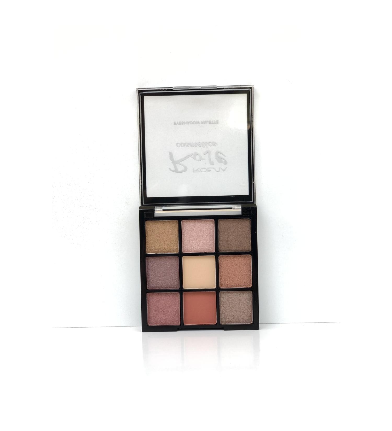 Roesia Rose Cosmetics Rose Matte Metallic 9 Eyeshadow Palette