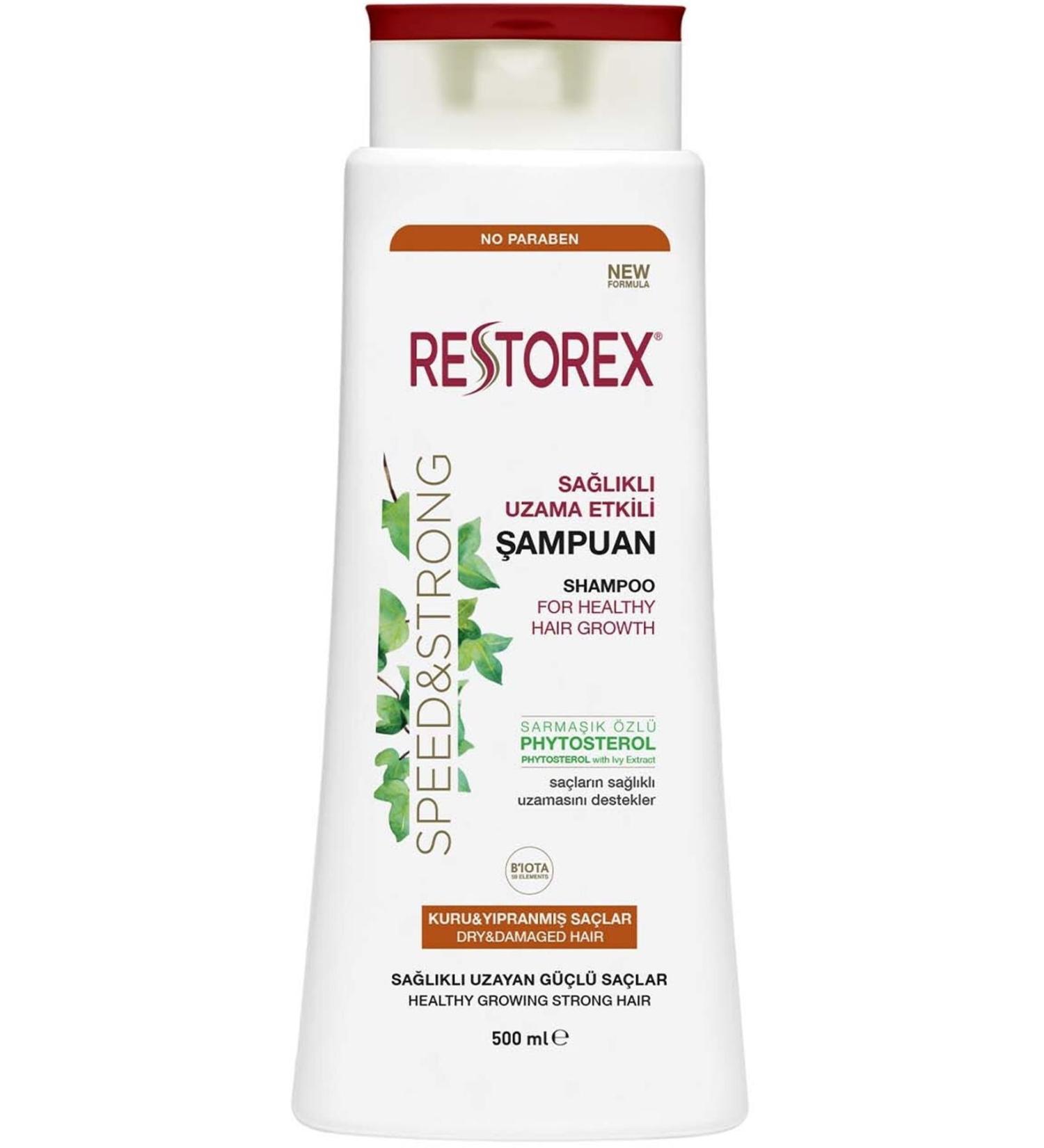 Restorex Shampoo Healthy Growth Effect (Dry and Damaged Hair) 500 Ml