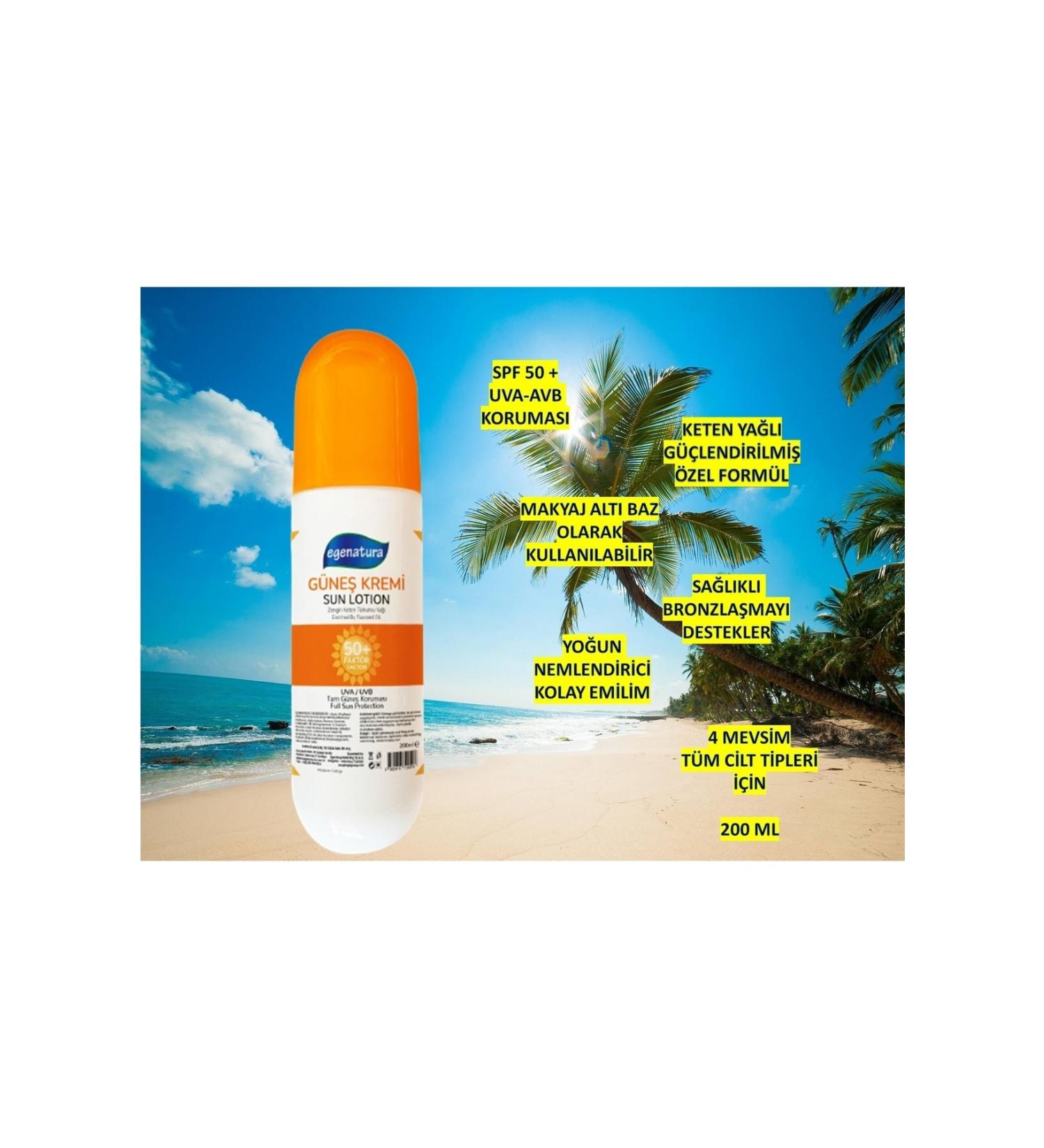 egenatura 50 Factor Sun Cream 200 ml