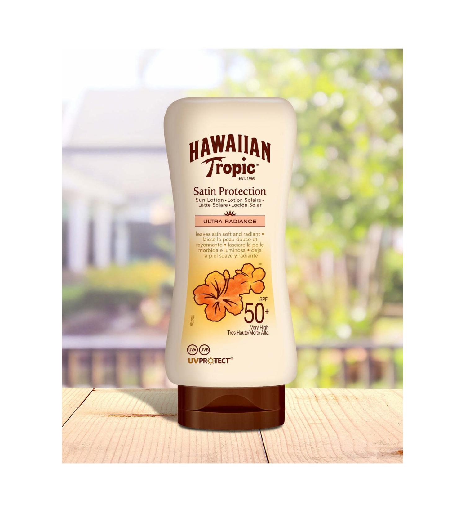 Hawaiian Tropic Coconut Exotic Tropical Flowers 50 180ml Protective and Moisturizing Sun Lotion - Buy Online on GoSupps.com