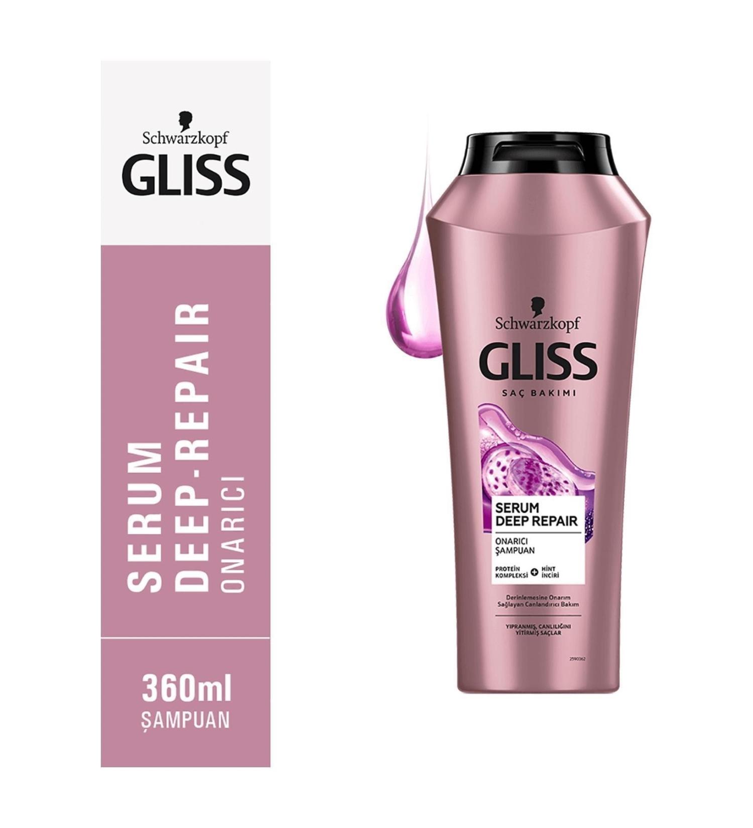 Gliss Serum Deep Repair Shampoo 360 Ml - Buy Online on GoSupps.com