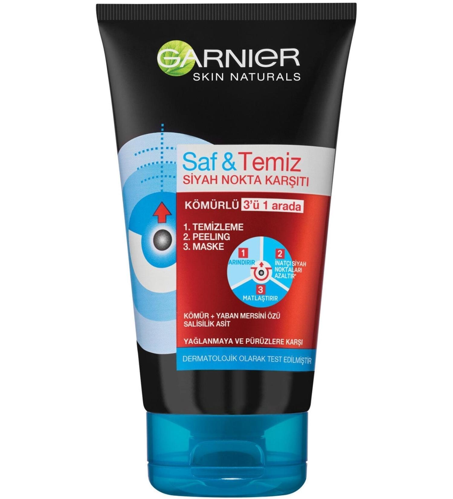 Garnier Brand: Peeling Mask Anti-Blackhead Charcoal 3 in 1 Category: Make-Up Remover - Buy Online on GoSupps.com
