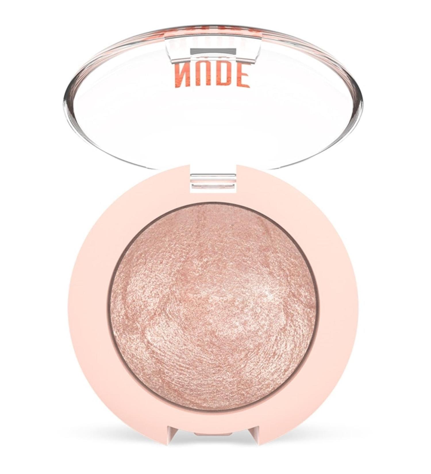 Golden Rose Nude Look Pearl Baked Eyeshadow Single Eyeshadow No:01 Ivory