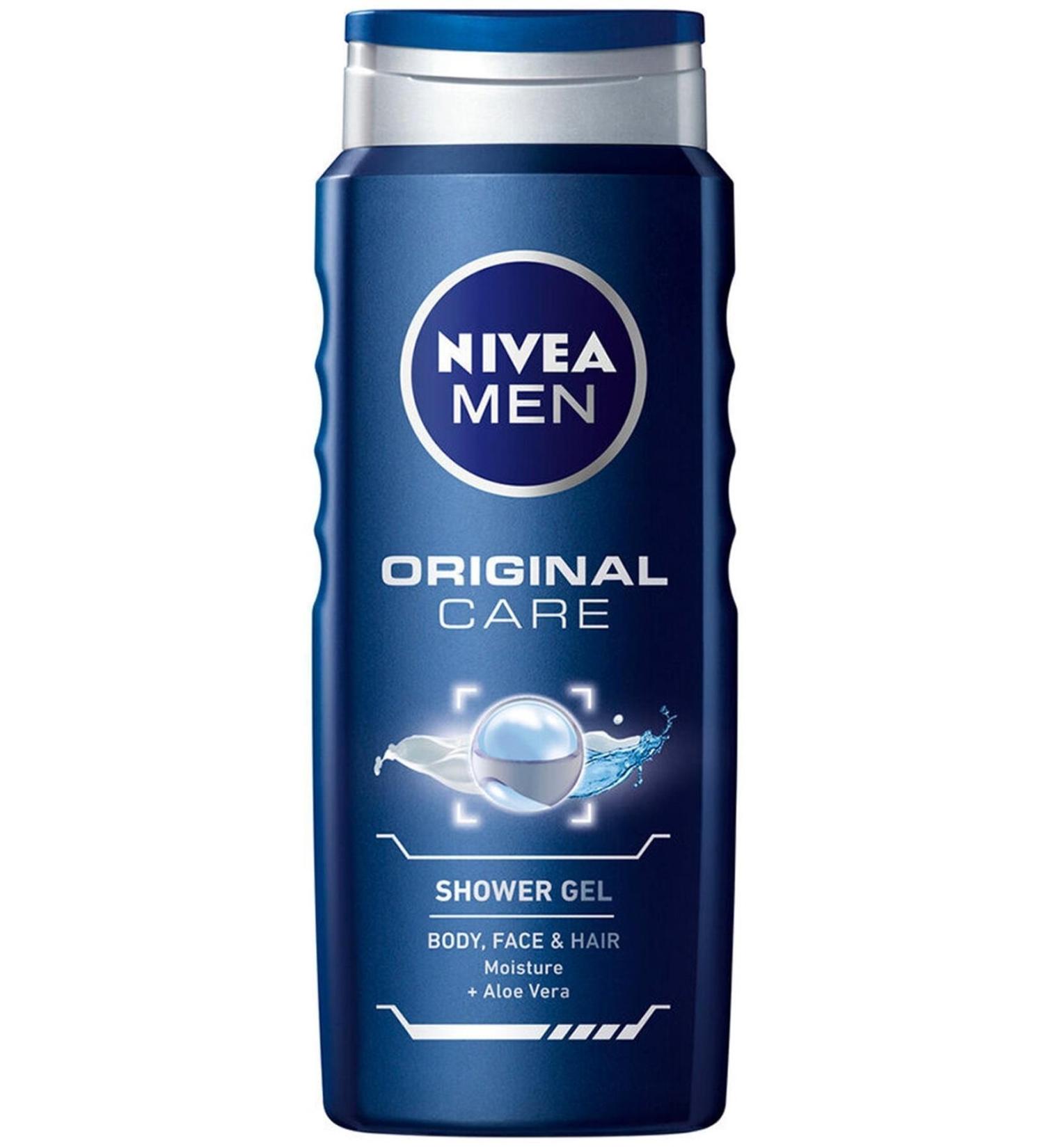 NIVEA Men's Shower Gel - Hair and Body Shampoo 500 ml Protect & Care