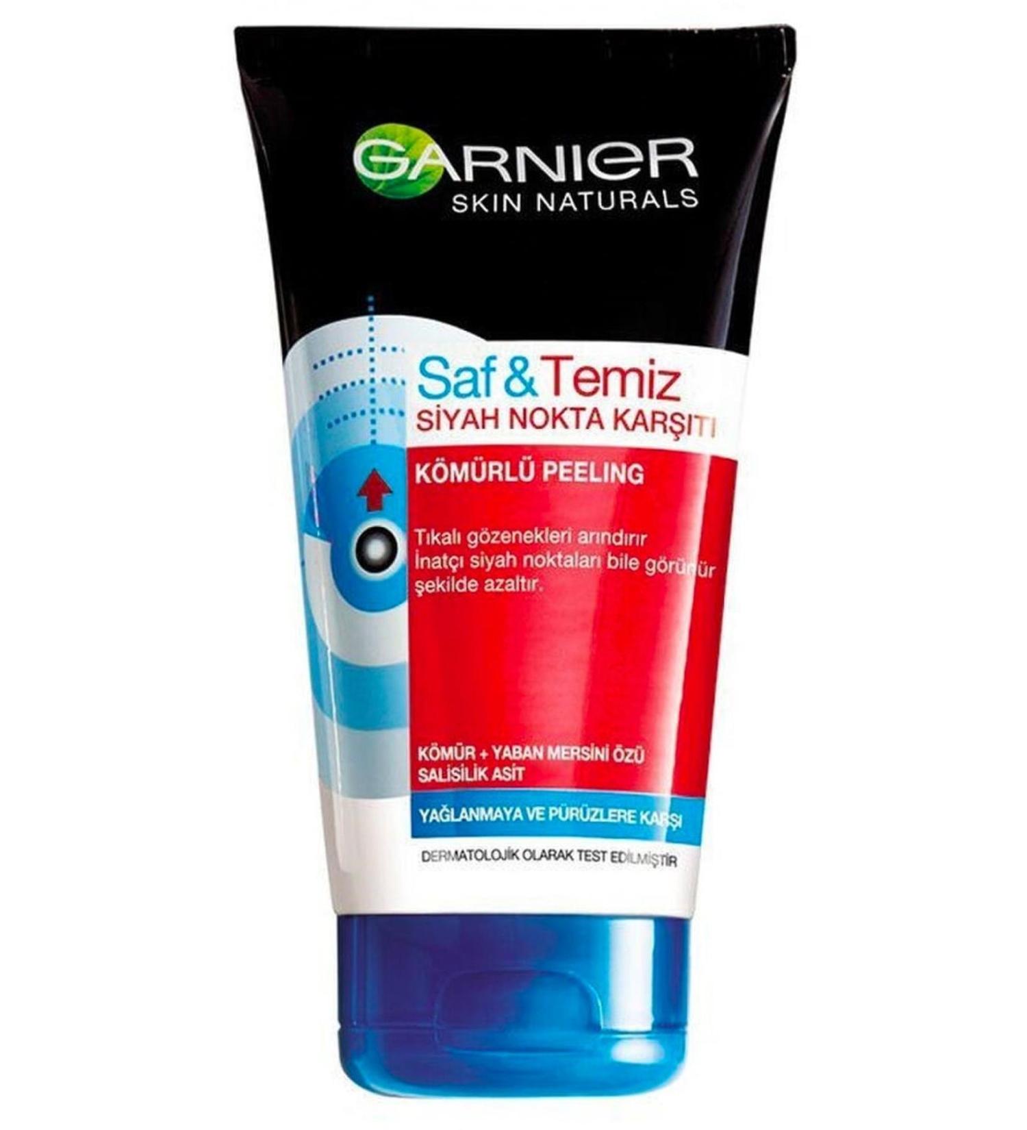 Garnier Brand: Peeling Pure & Clean Anti-Blackhead Charcoal 150 Ml Category: Make-Up Remover