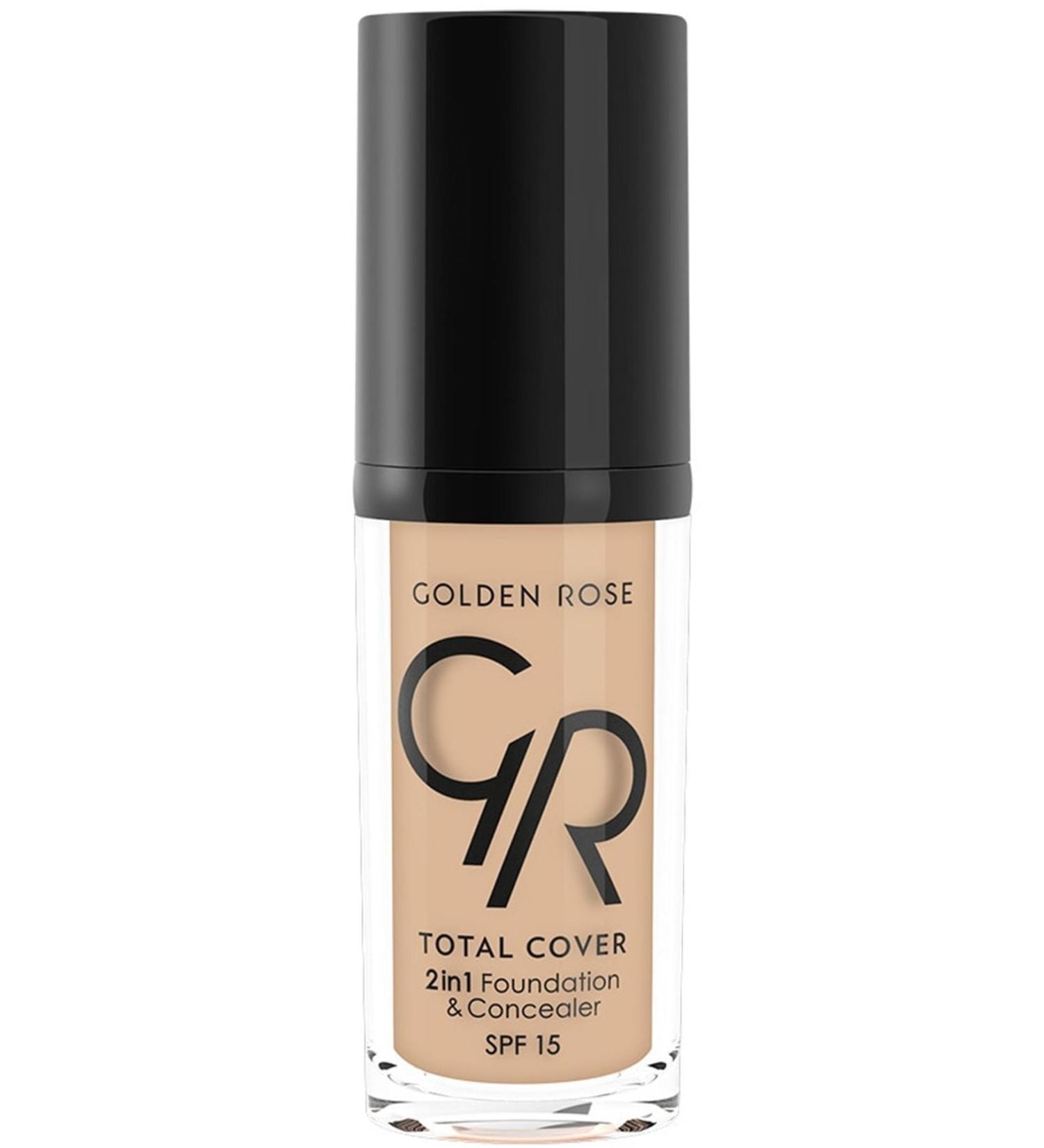 Golden Rose Brand: Total Cover 2in1 Foundation&Concealer No:05 Category: Foundation