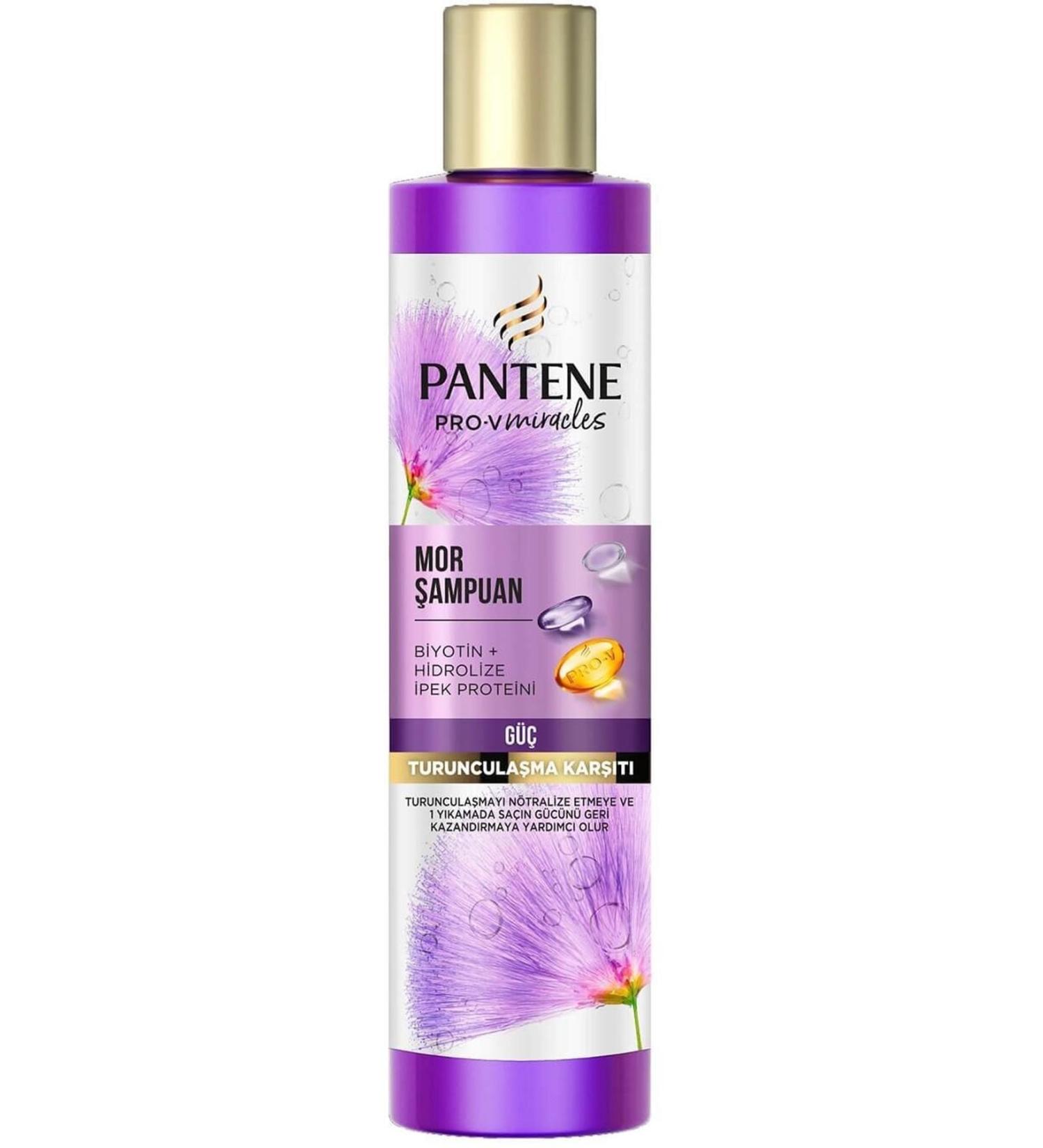 Pantene Pro-v Silky Shine Purple Shampoo 225 Ml - Buy Online on GoSupps.com