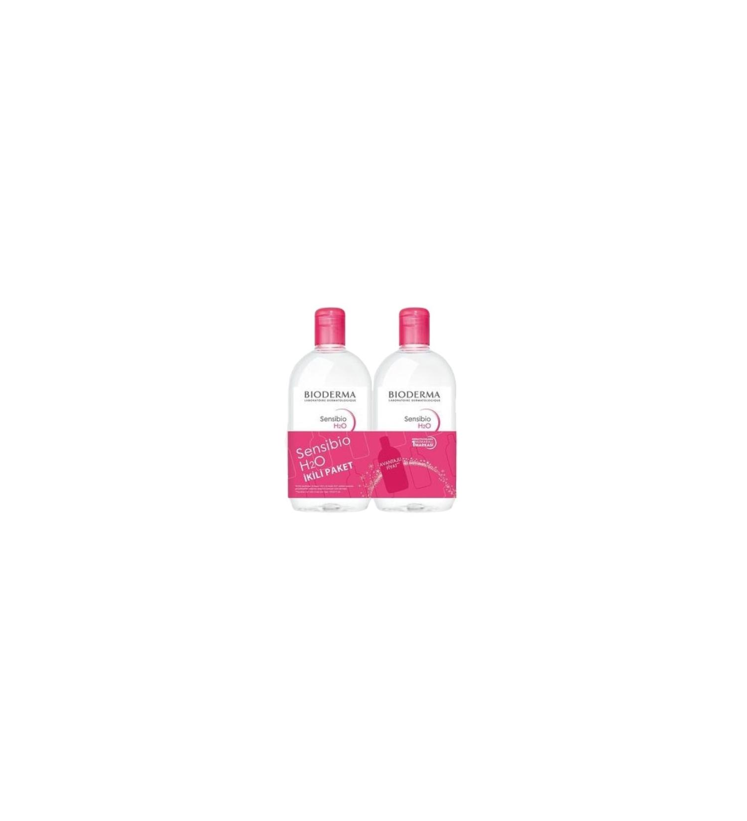 Bioderma Sensibio H2o Face and Make-up Cleansing Water 500 Ml Double Pack
