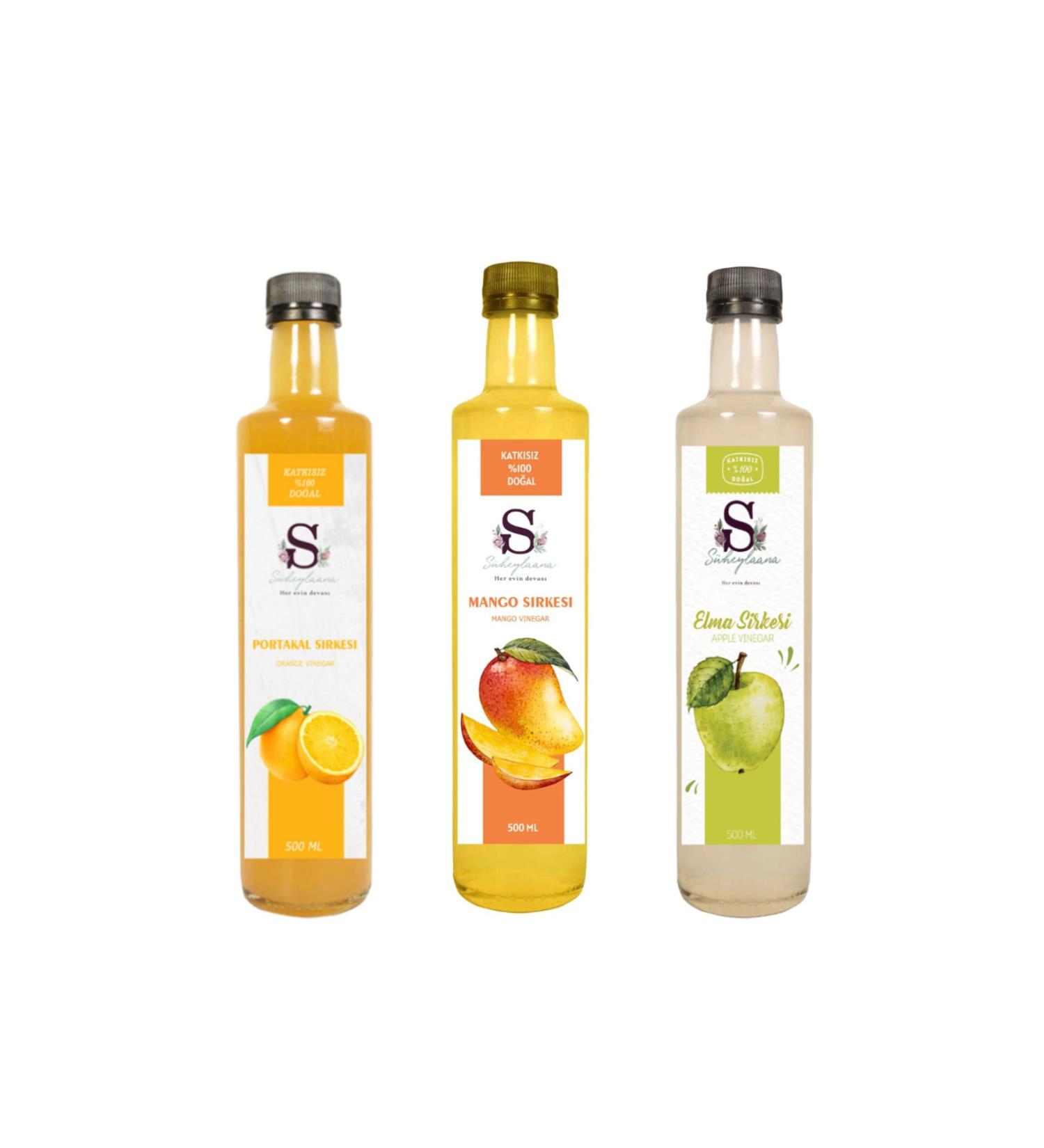 Suheylaana Natural Apple Orange and Mango Vinegar 500 ml