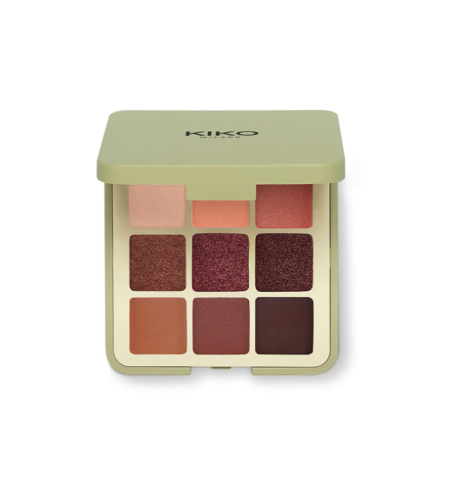 KIKO 9'lu Far Paleti - New Green Me Eyeshadow Palette 102 Feisty Saffron
