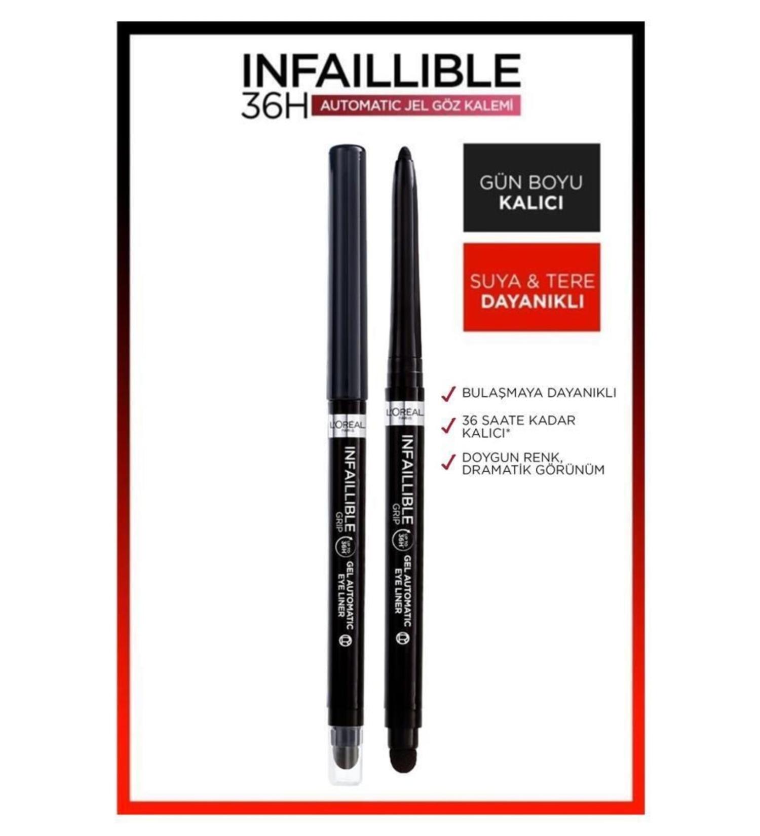 L'Oreal Paris Infaillable Automatic Gel Eyeliner Black X2