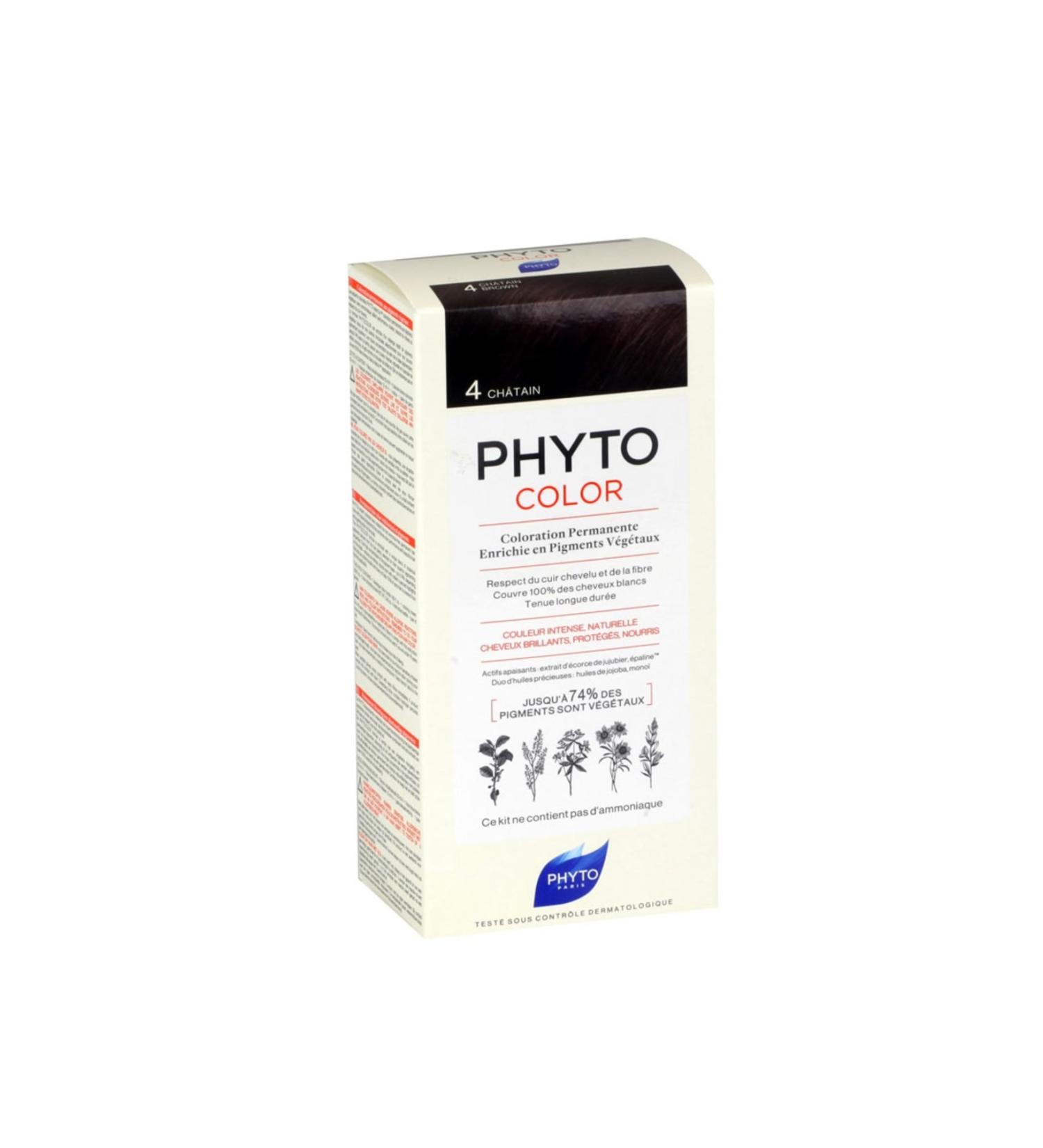 Phyto Color Herbal Hair Dye - 4 Chestnut