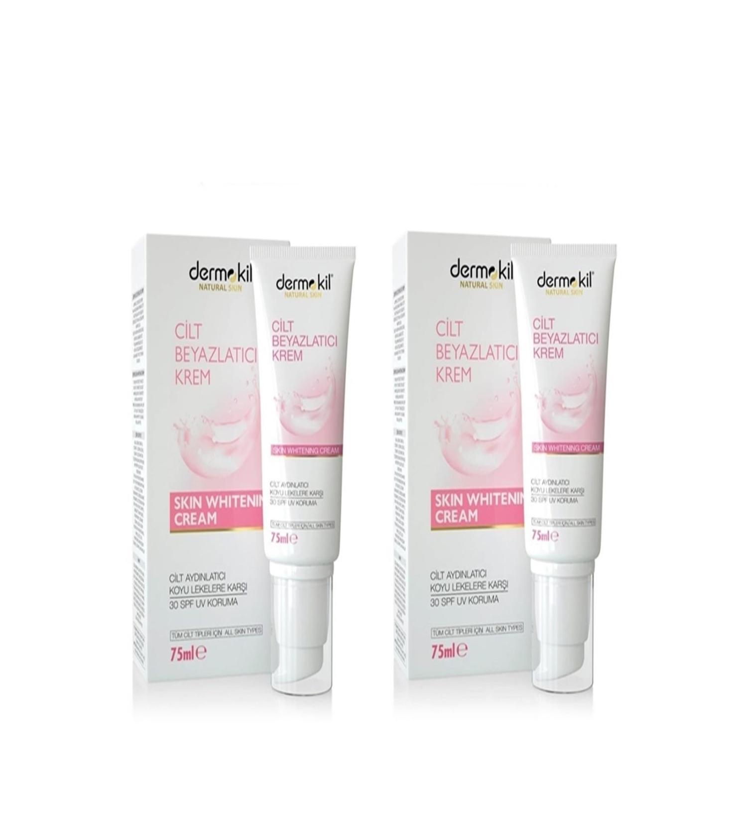 Dermokil Natural Skin Whitening Cream 75 Ml X 2 Pieces