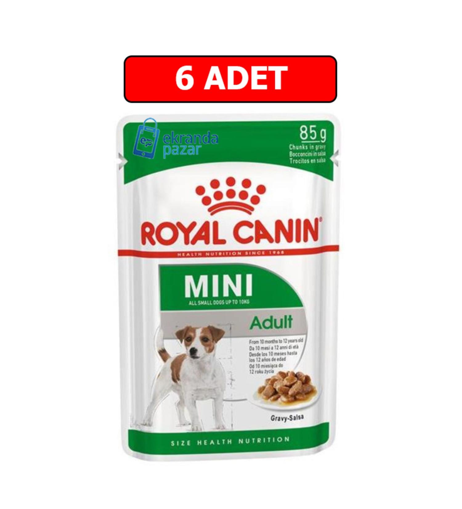 Royal Canin Mini Adult 85gr Canned Sauce Dog Food 6 Pouch
