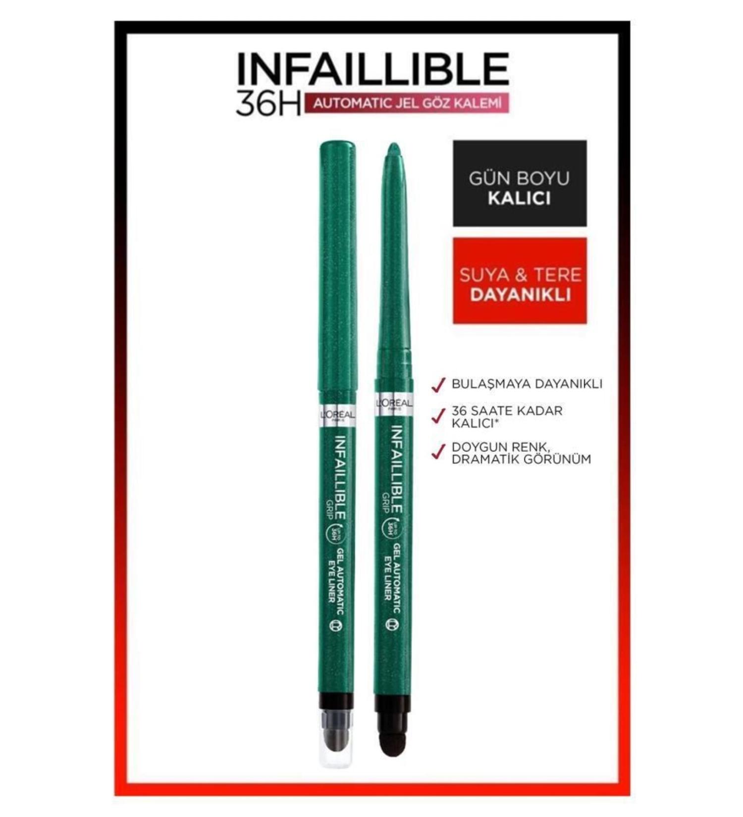 L'Oreal Paris Infaillable Automatic Gel Eyeliner Green X2