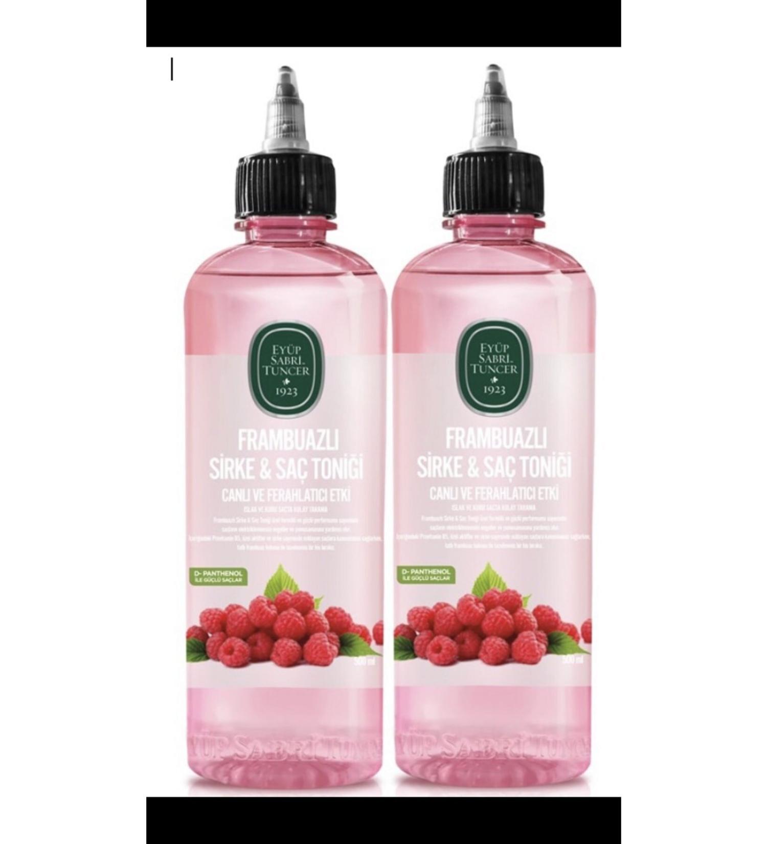 Ey p Sabri Tuncer Raspberry Vinegar & Hair Tonic 500 Ml 2 Pieces