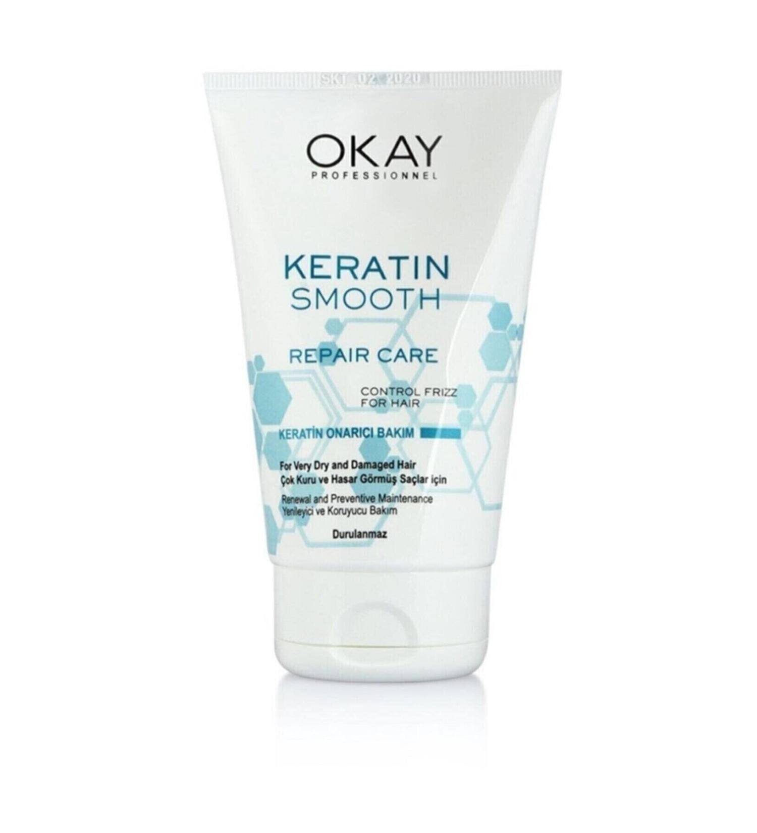 OKAY COSMETICS Okay Keratin Smooth Repair Care 100ml X 2 Pieces