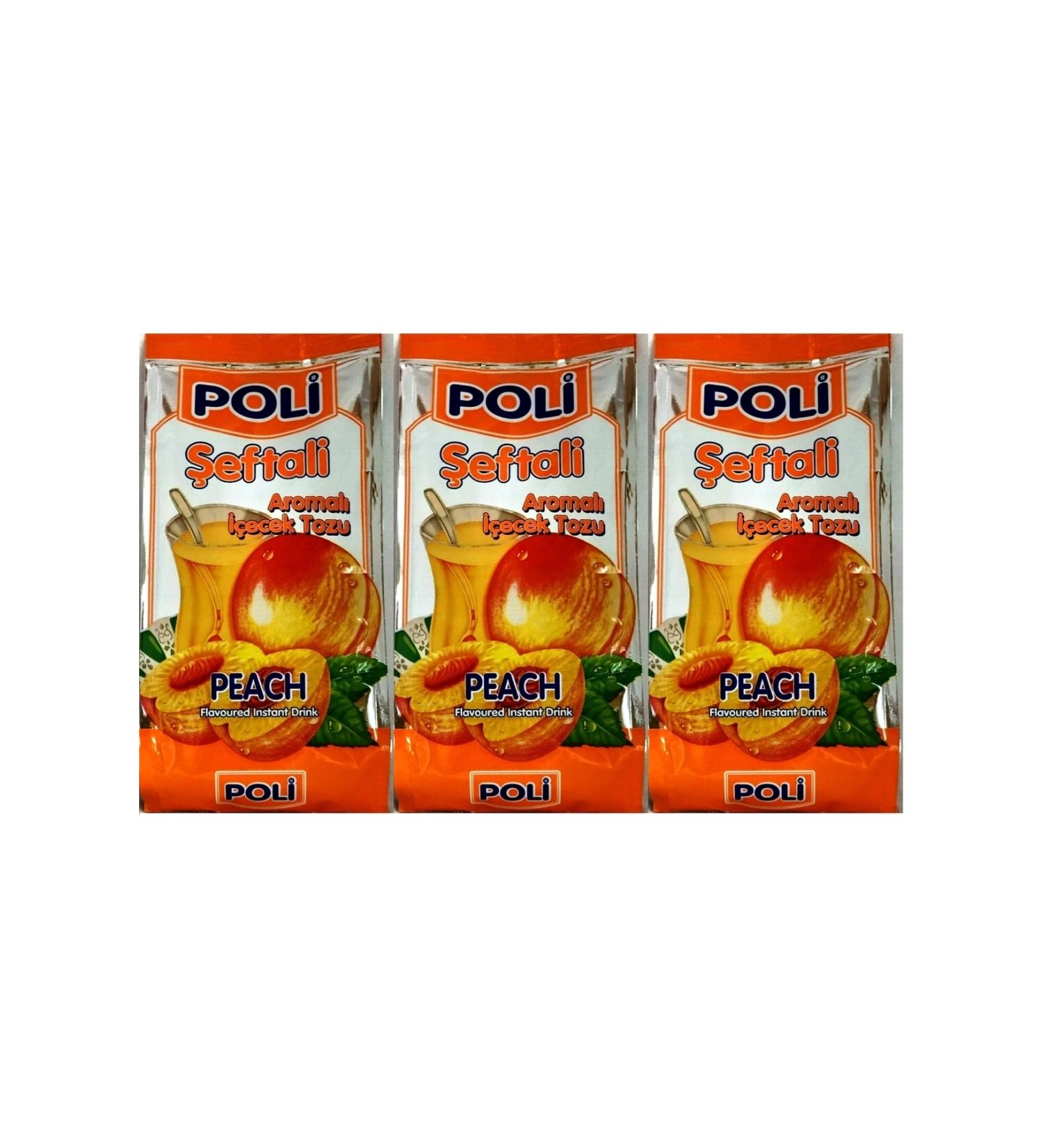 Poly Peach Flavored Drink Powder 3 Pieces X 300 Grams