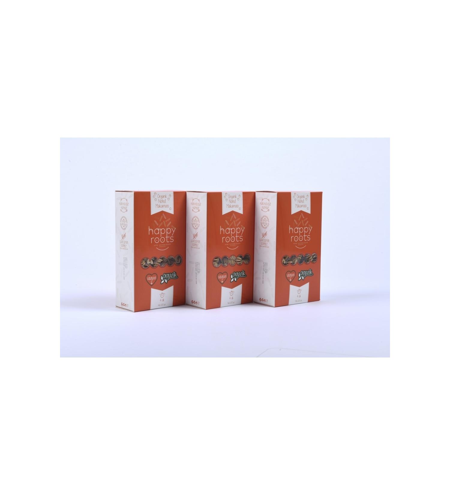 Happy Roots 3-Piece Organic Vegan/Pure Chickpea Pasta