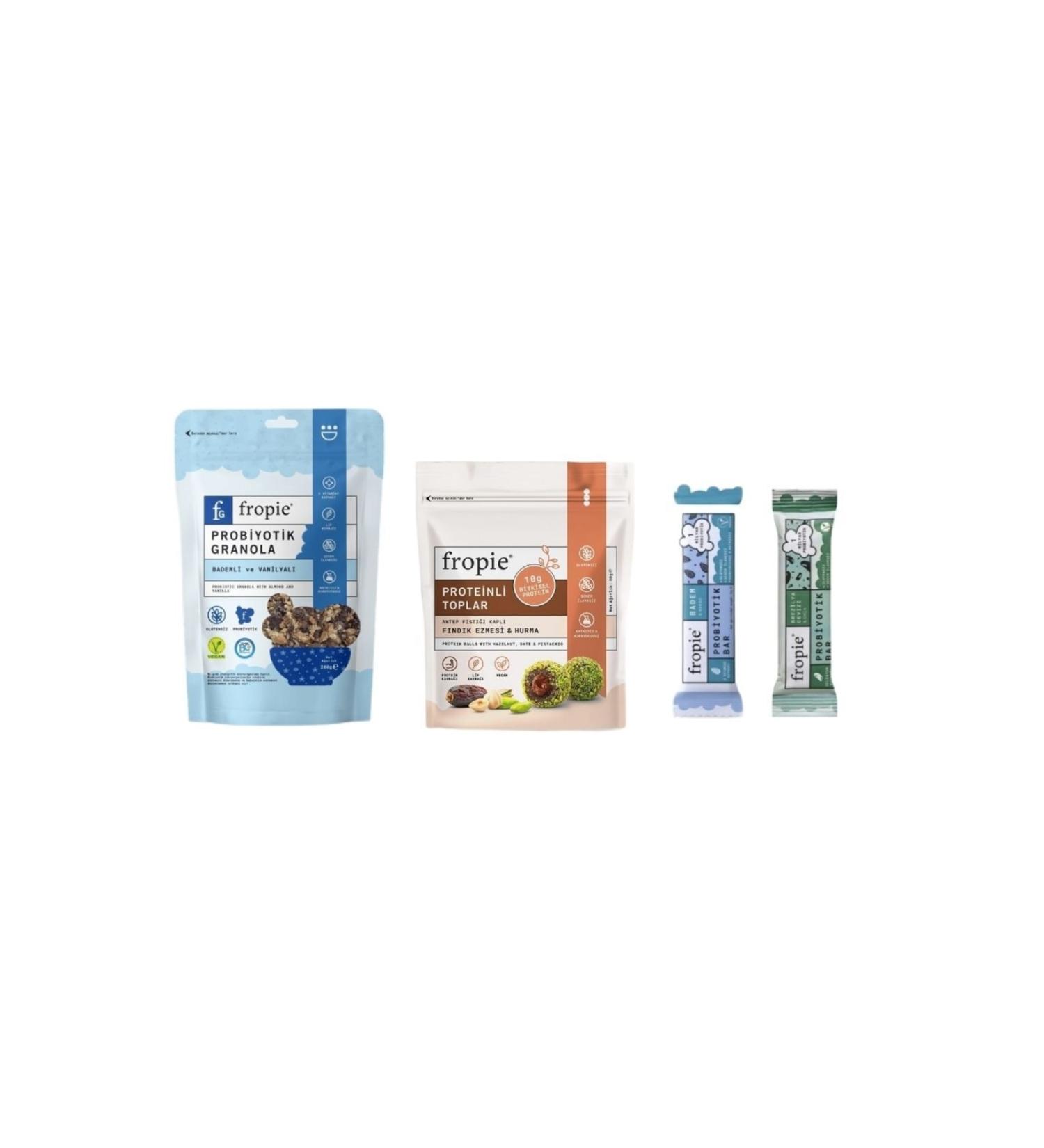 FROPIE Almond Vanilla Granola and Probiotic Snack Bars
