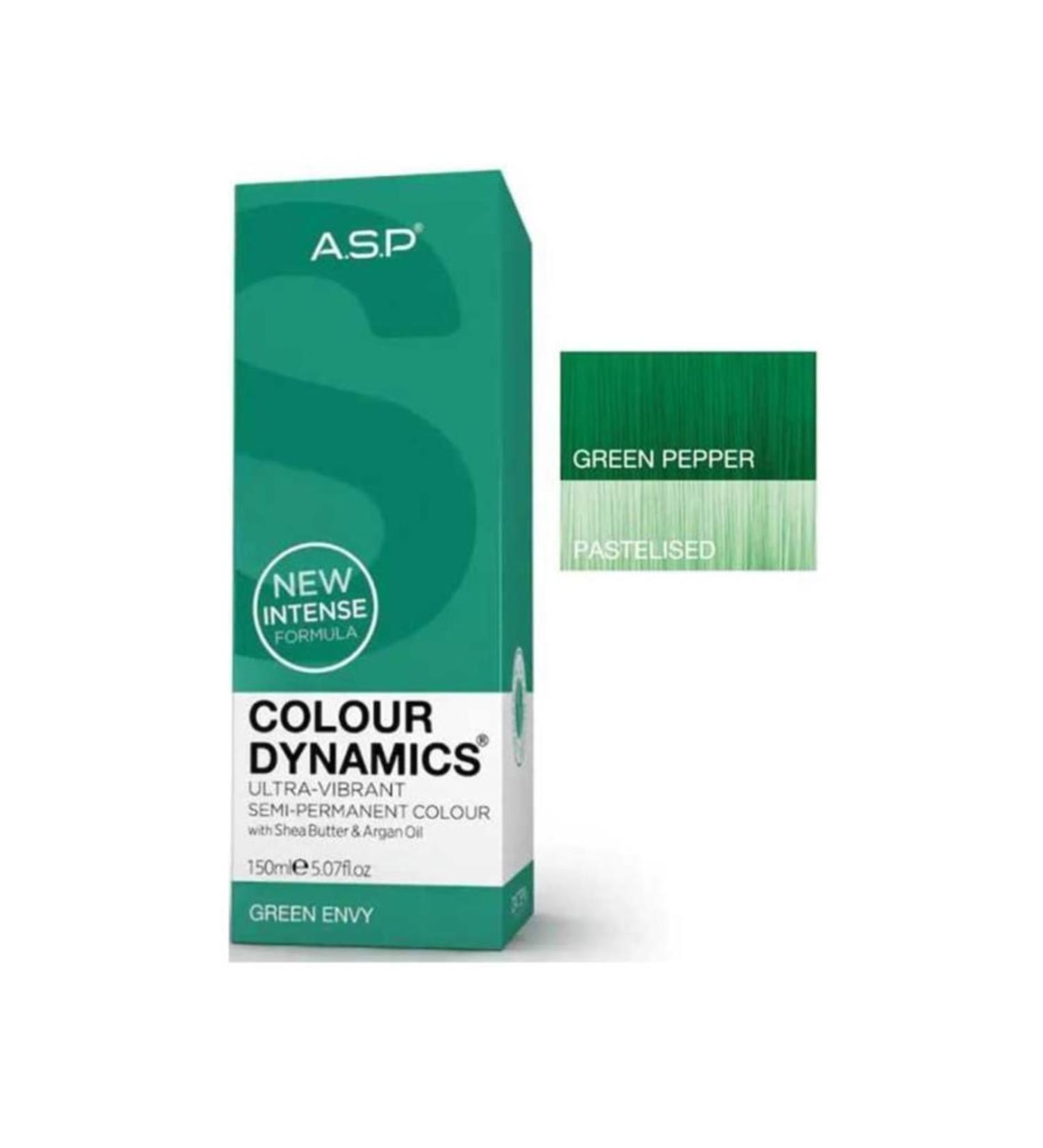 Affinage Asp Colour Dynamics Green Envy Semi Permanent Hair Dye