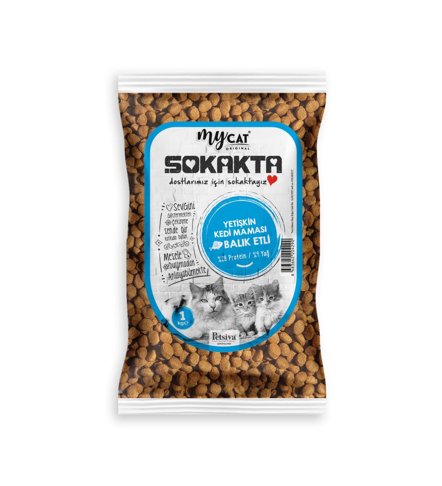 mycatpet Mycat Street Fish Adult Cat Food 1kg