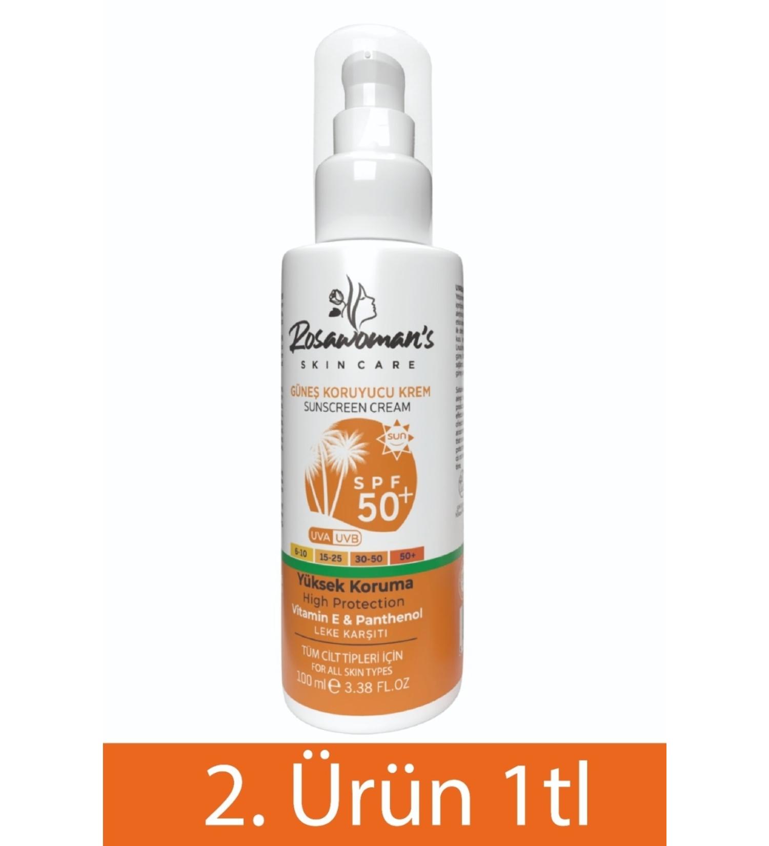 Rosawomans Sunscreen 100ml +50spf