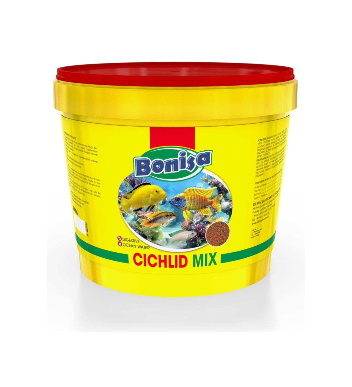 bonisa Cichlid Mix 3 Kg Aquarium Dolphin Yellow Princess Cichlid Aquarium Fish Food