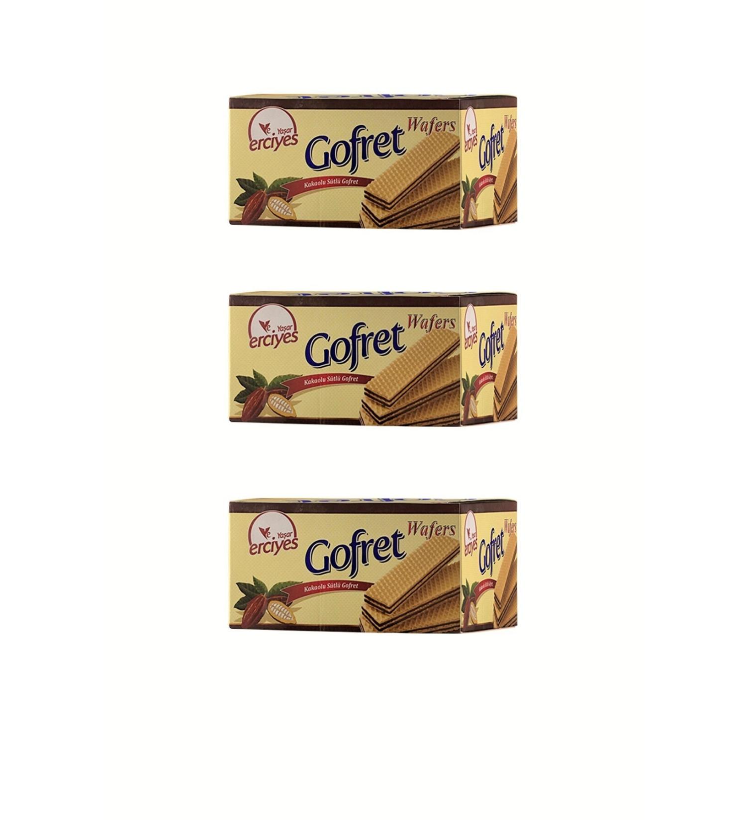 Ya ar Erciyes Cocoa Flavored Milk Wafer 480 grx3