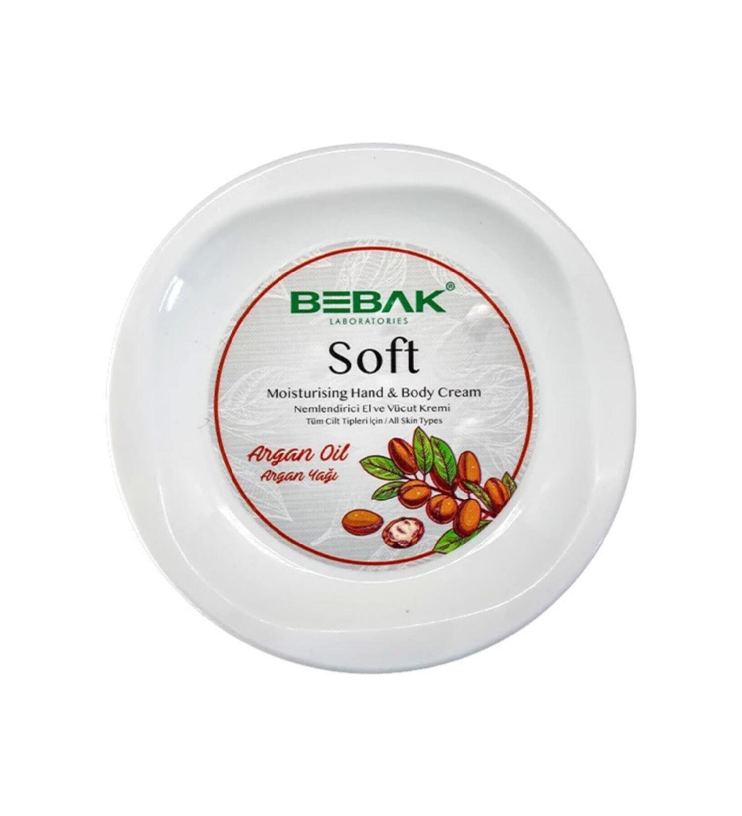 Bebak Argan Oil Soft Moisturizing Care Cream Jar 300 ml