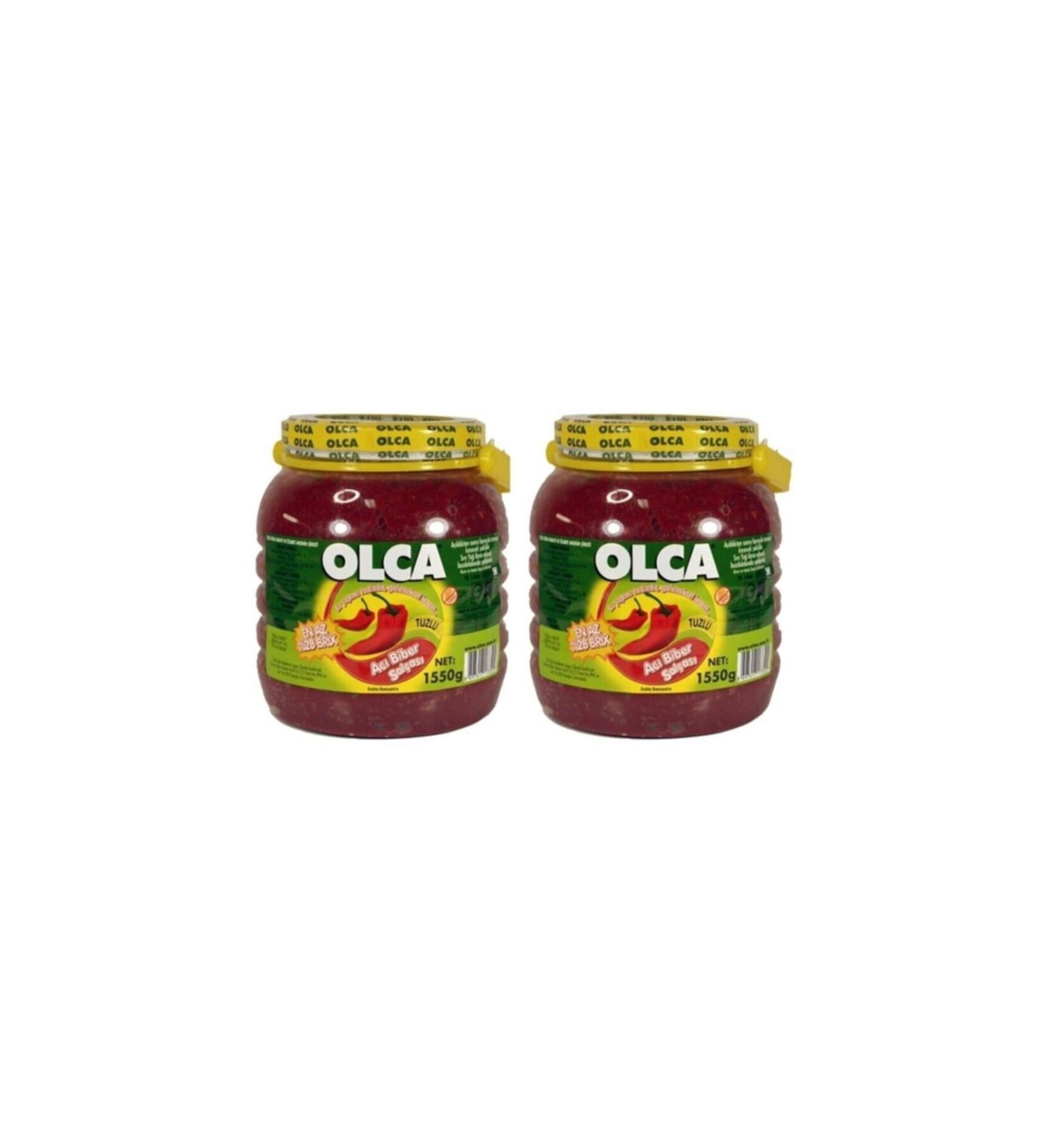 Olca Hot Pepper Paste 1550 gr X 2 (Total 3100 gr)