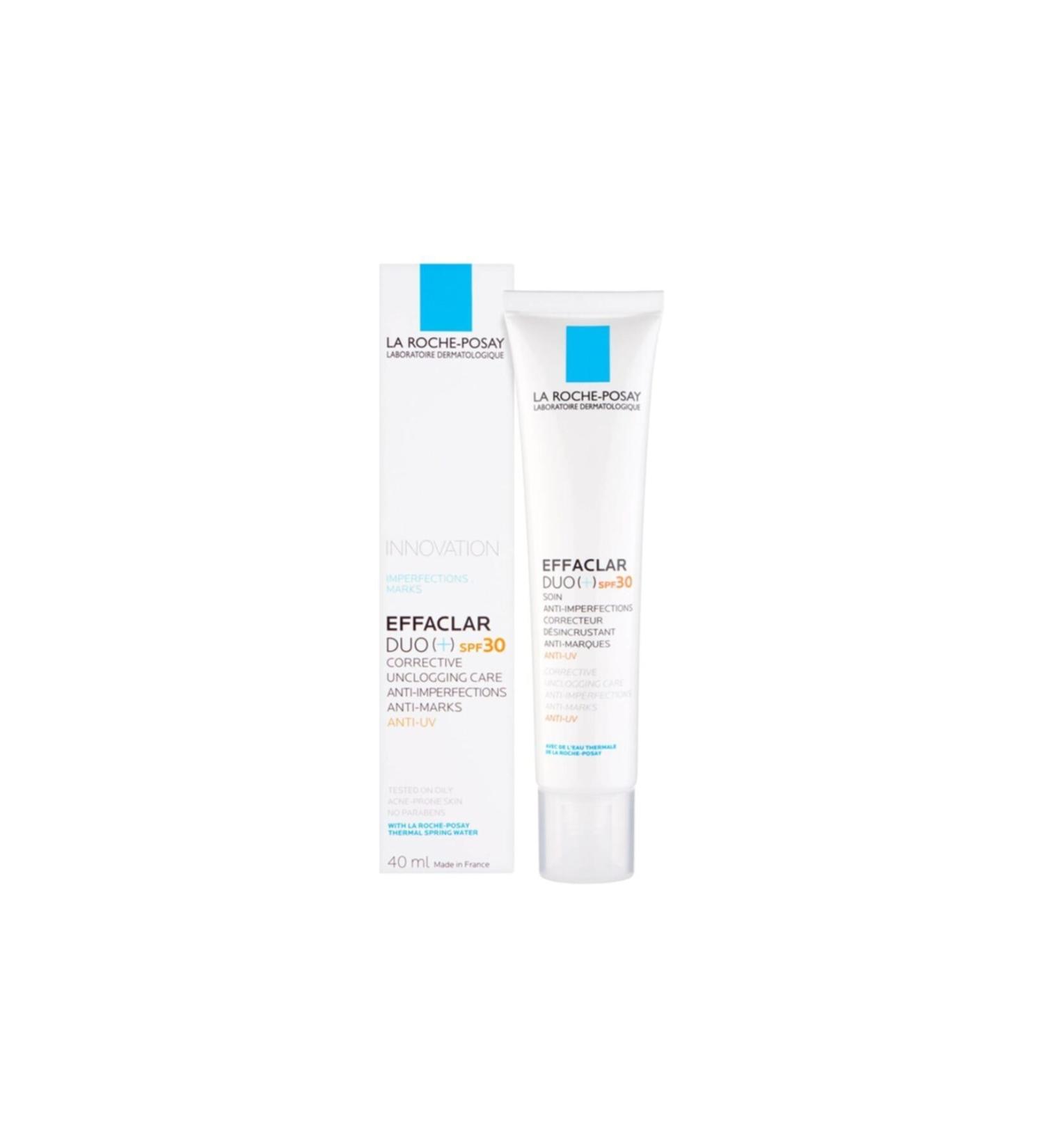 La Roche Posay Effaclar Duo Spf 30 40 ml. November/2023 Helps Protect Skin Against Sun Rays.