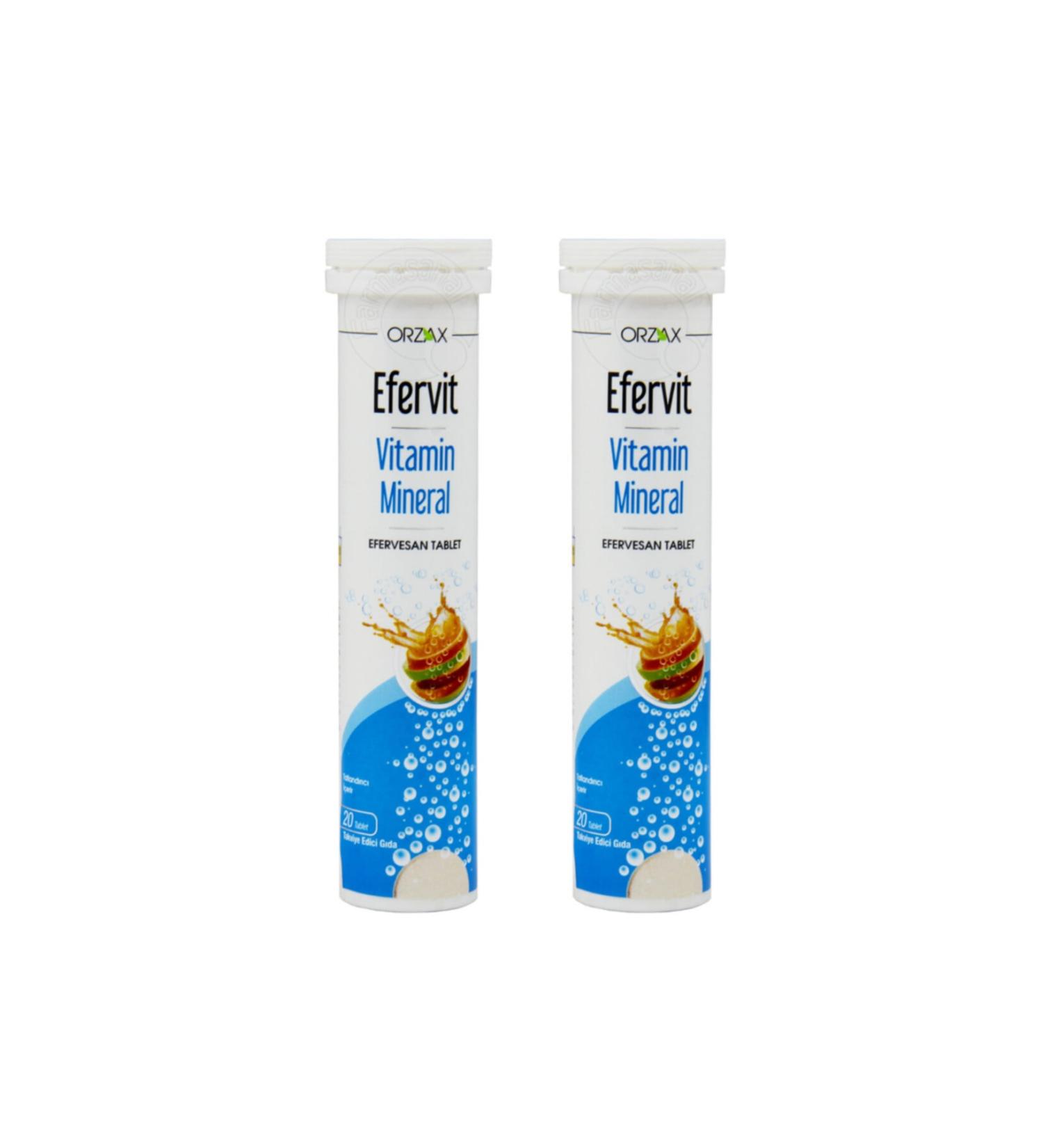 Ocean Efervit Vitamin C 1000 Mg 20 Effervescent Tablets Set of 2