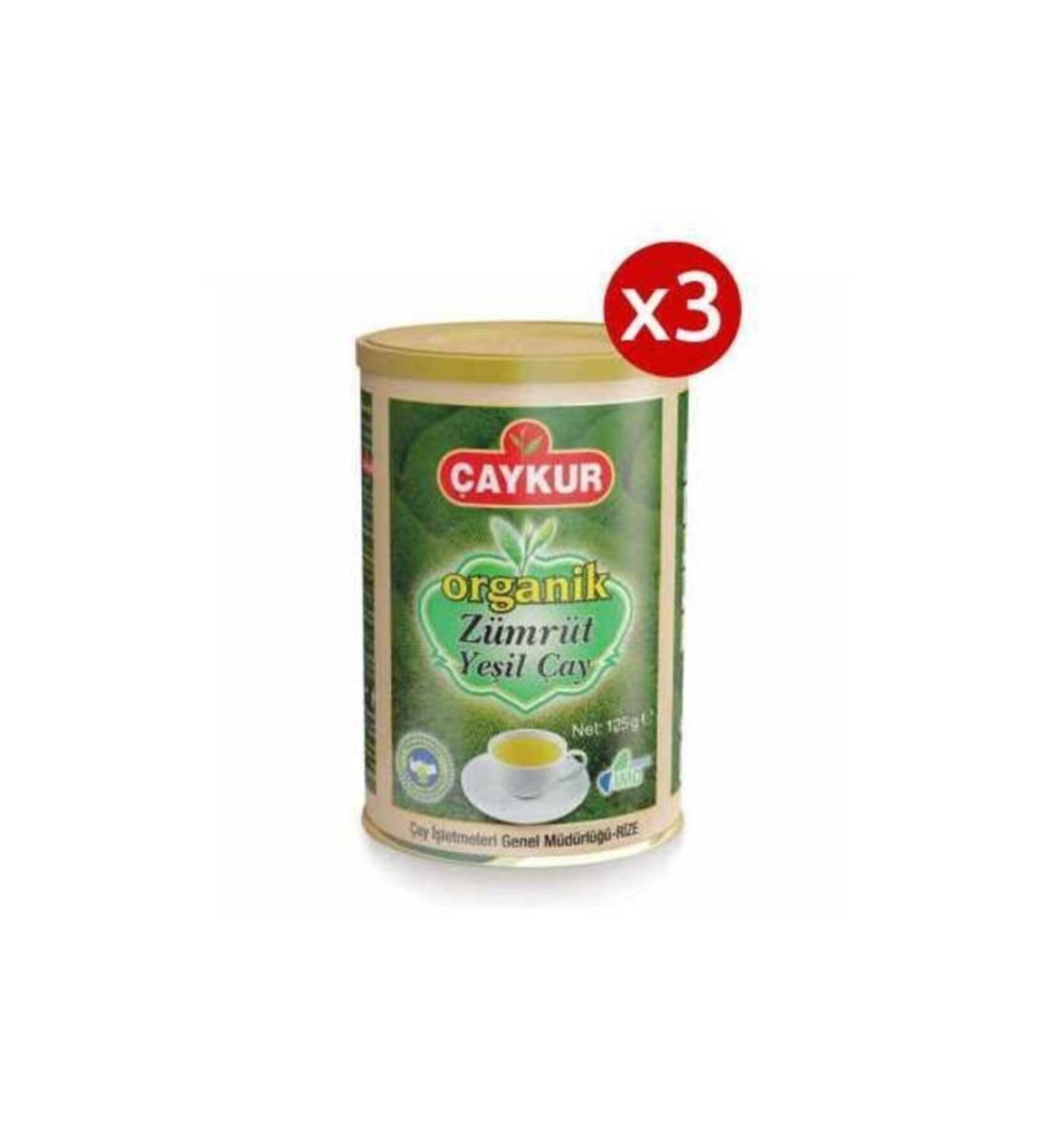 aykur Organic Emerald Green Tea 125 Gr X 3 Pieces